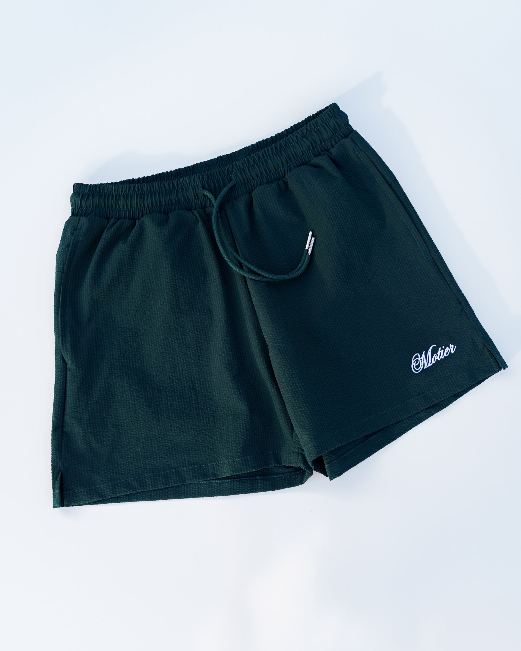 The Winston Seersucker Shorts (Pine)