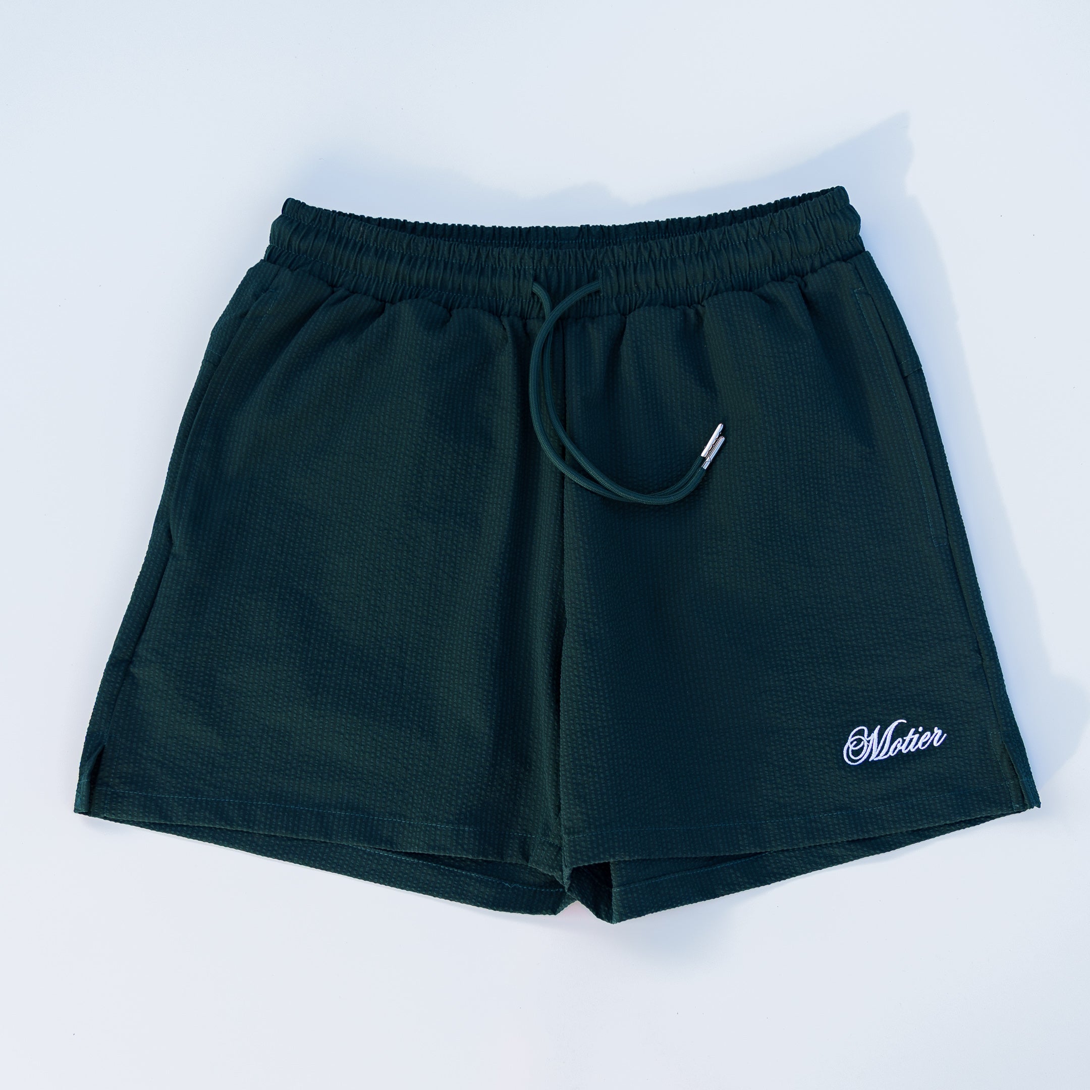 The Winston Seersucker Shorts (Pine)