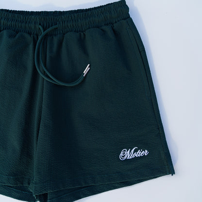 The Winston Seersucker Shorts (Pine)