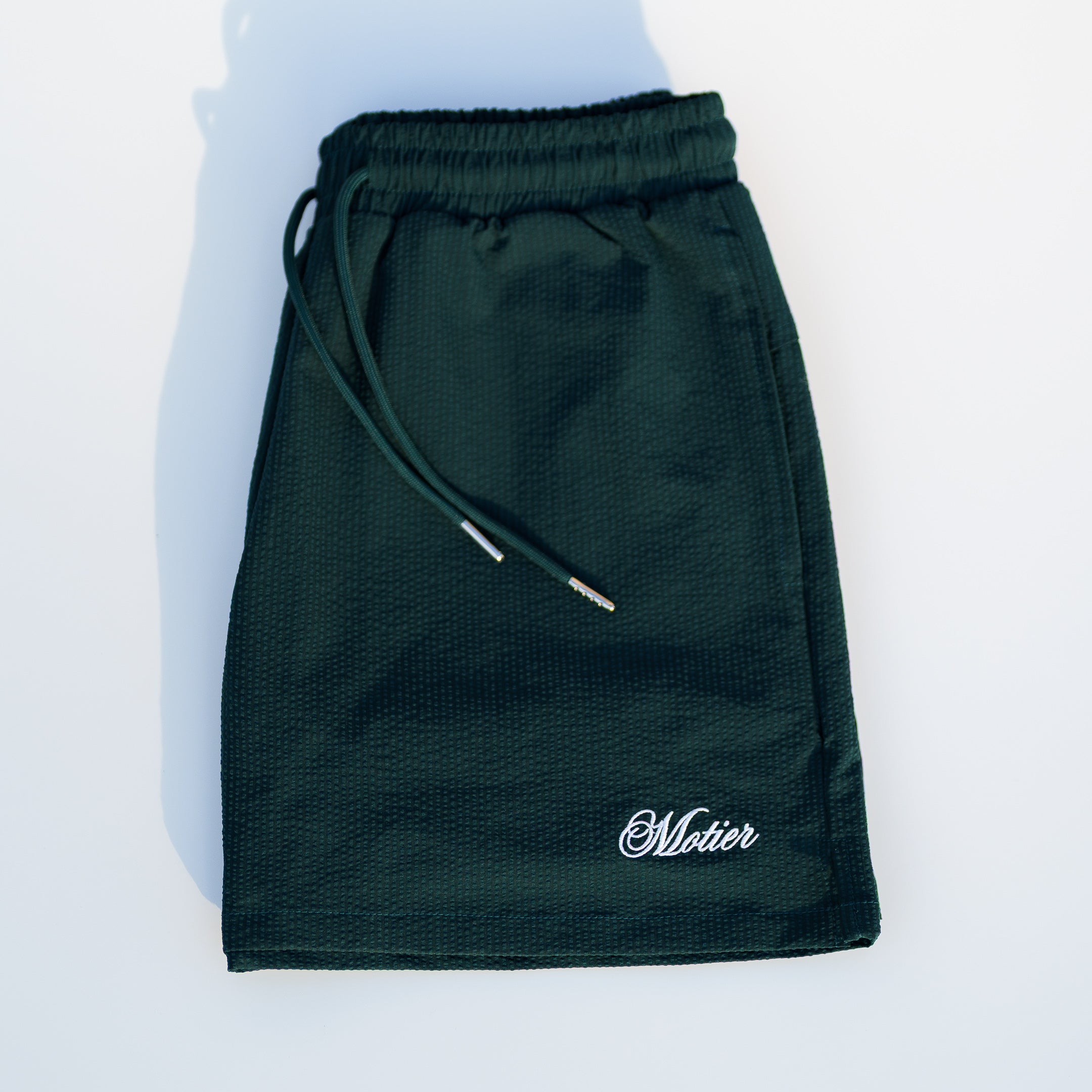 The Winston Seersucker Shorts (Pine)