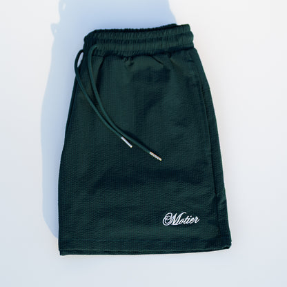 The Winston Seersucker Shorts (Pine)
