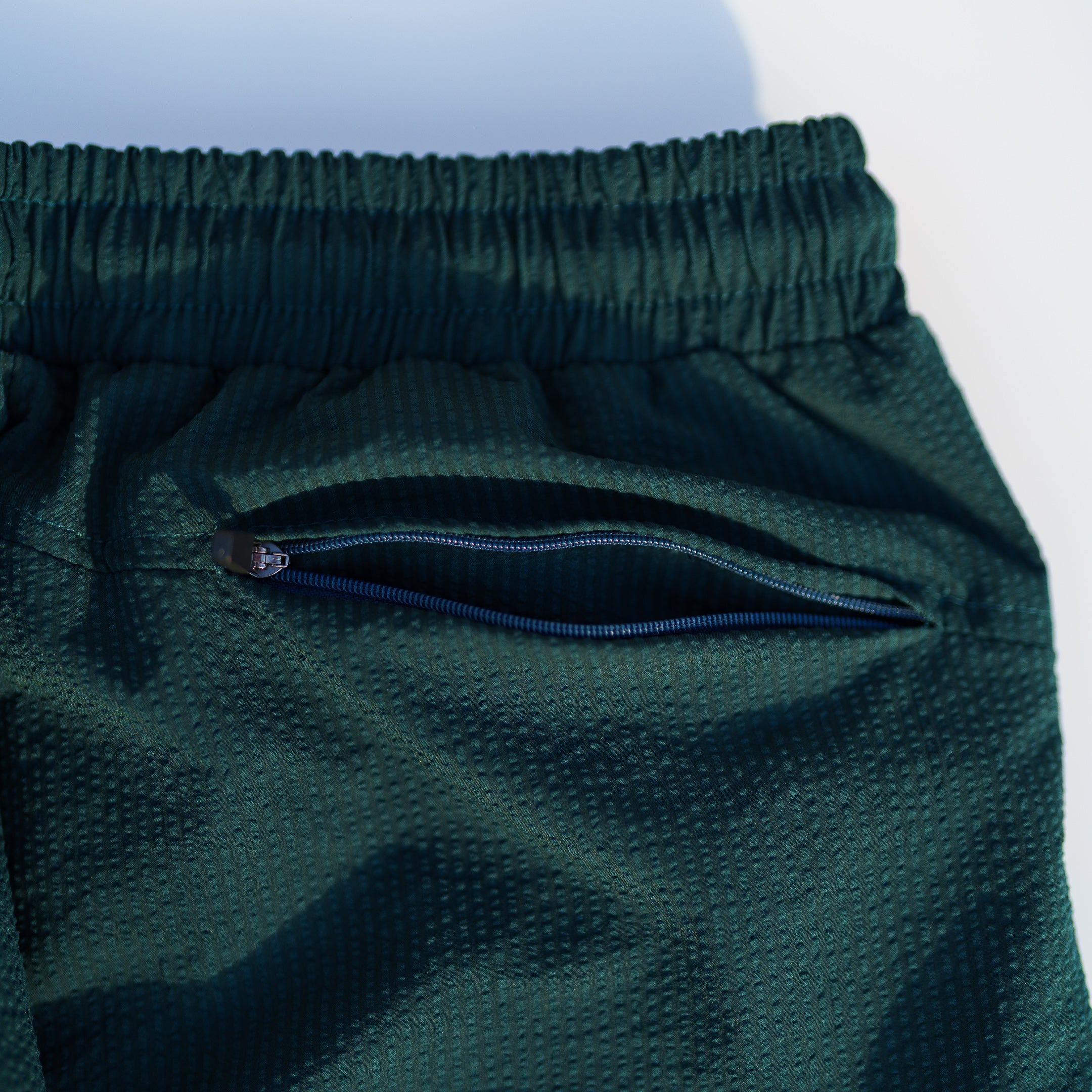 The Winston Seersucker Shorts (Pine)