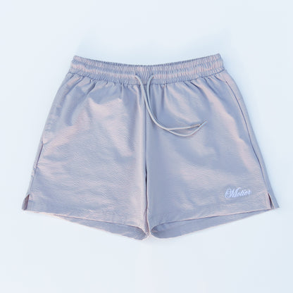 The Winston Seersucker Shorts (Grey)