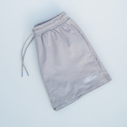 The Winston Seersucker Shorts (Grey)