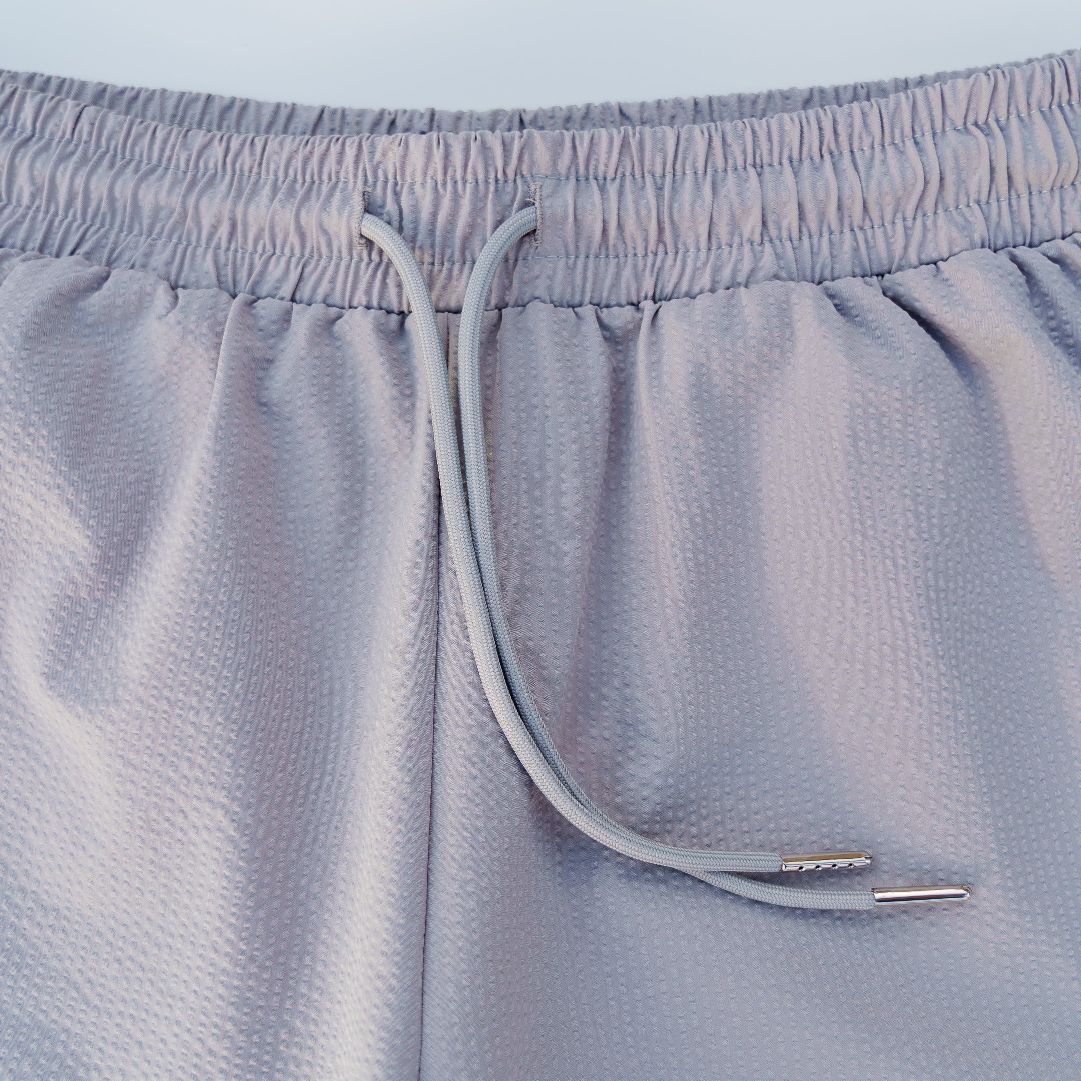 The Winston Seersucker Shorts (Grey)