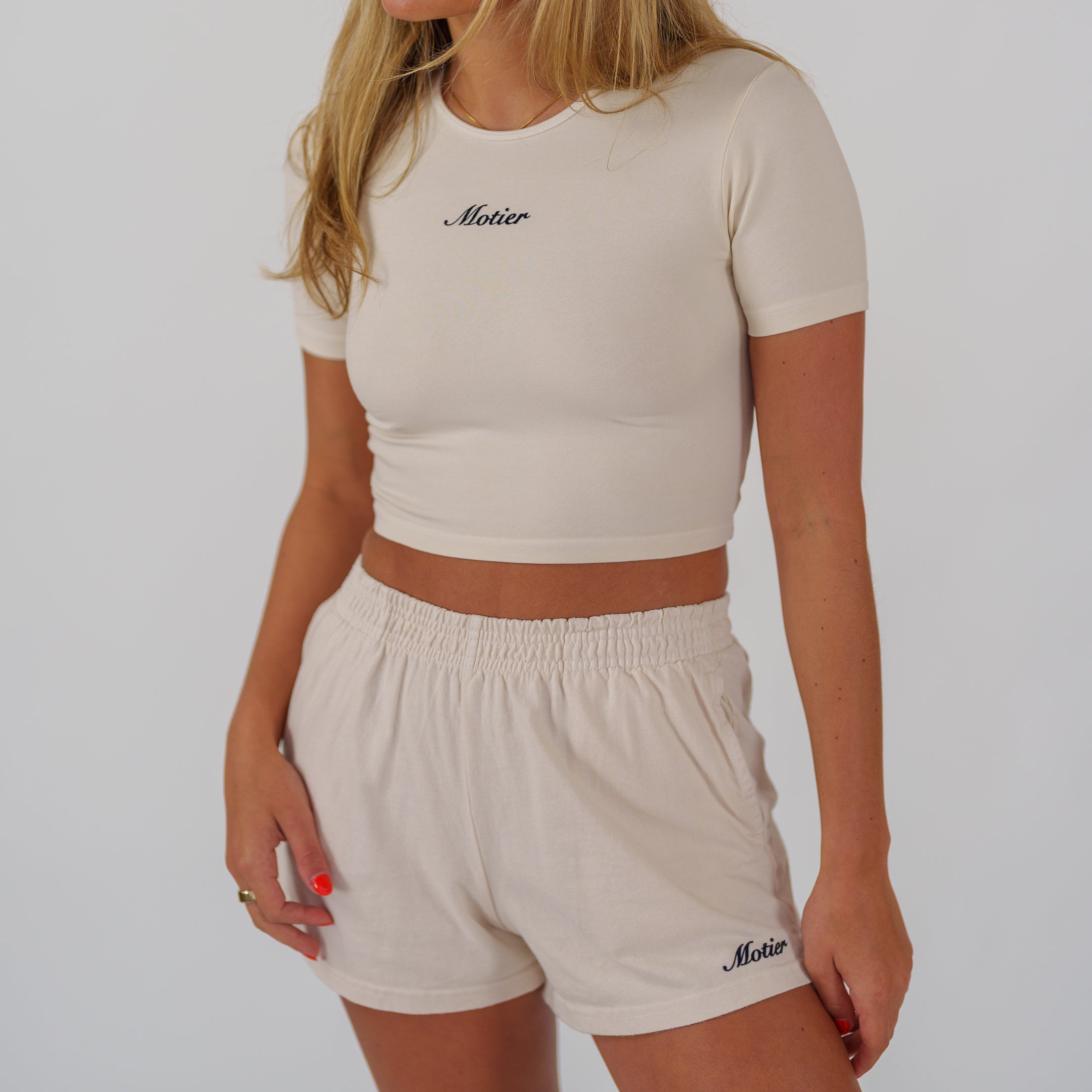 The Core Script Crop (Cream)
