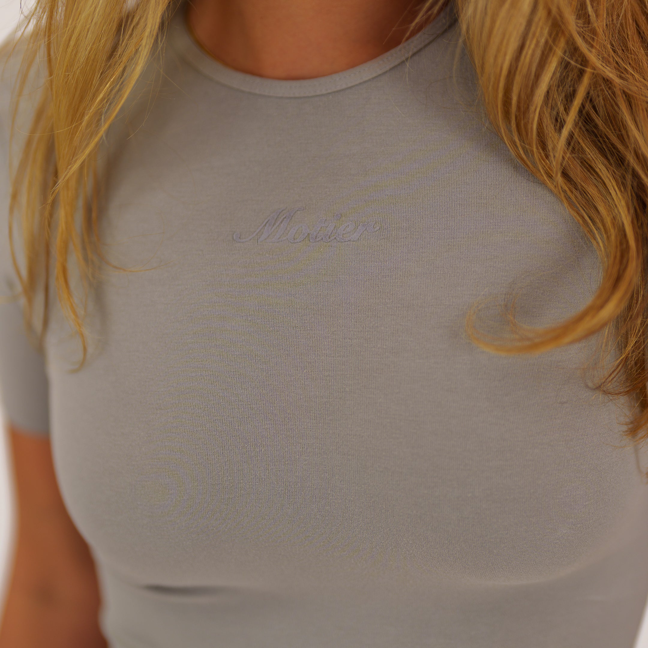 The Core Script Crop (Silver Mist)