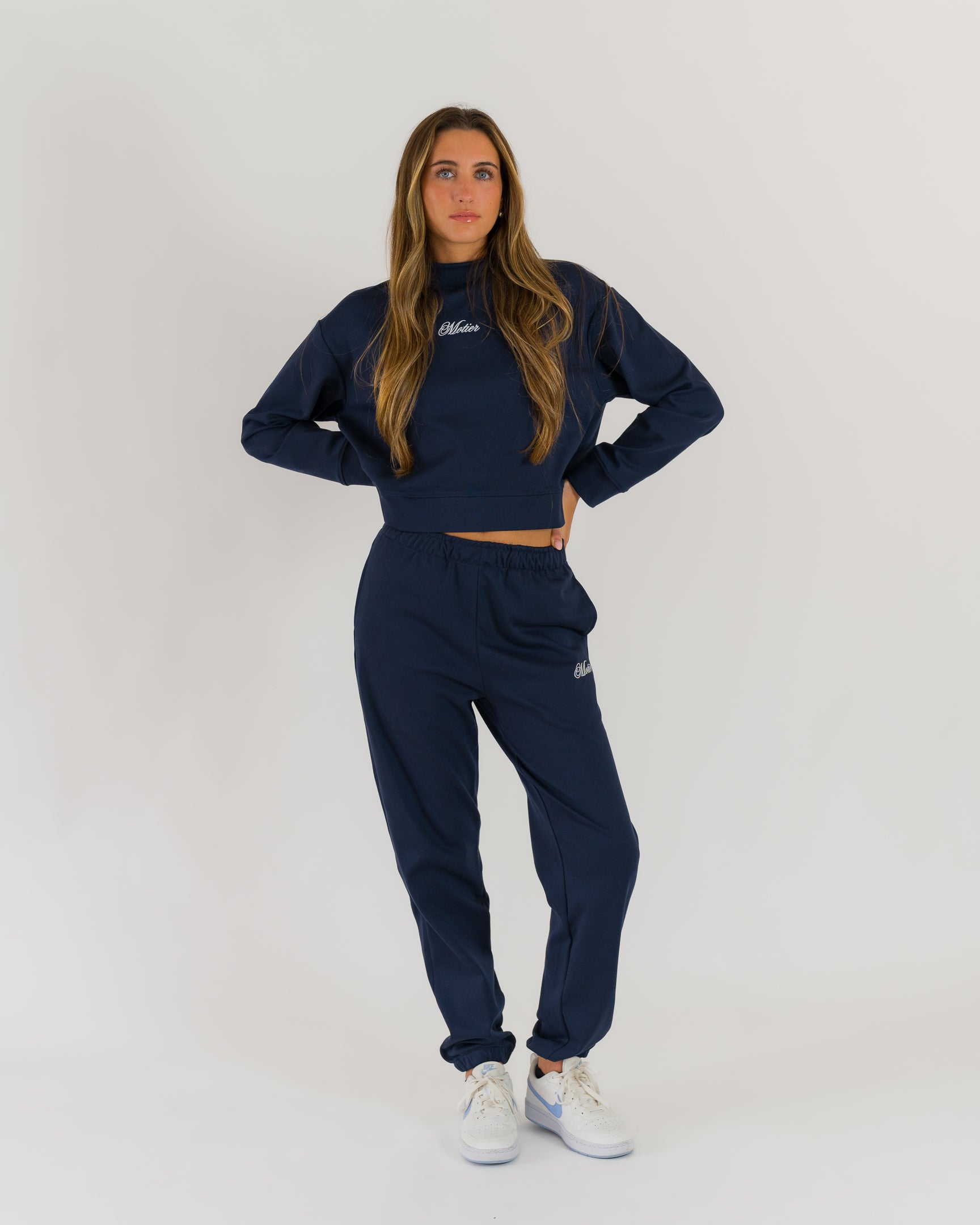 The Refresh Interlock Pullover (Navy) - Motier Lafayette 