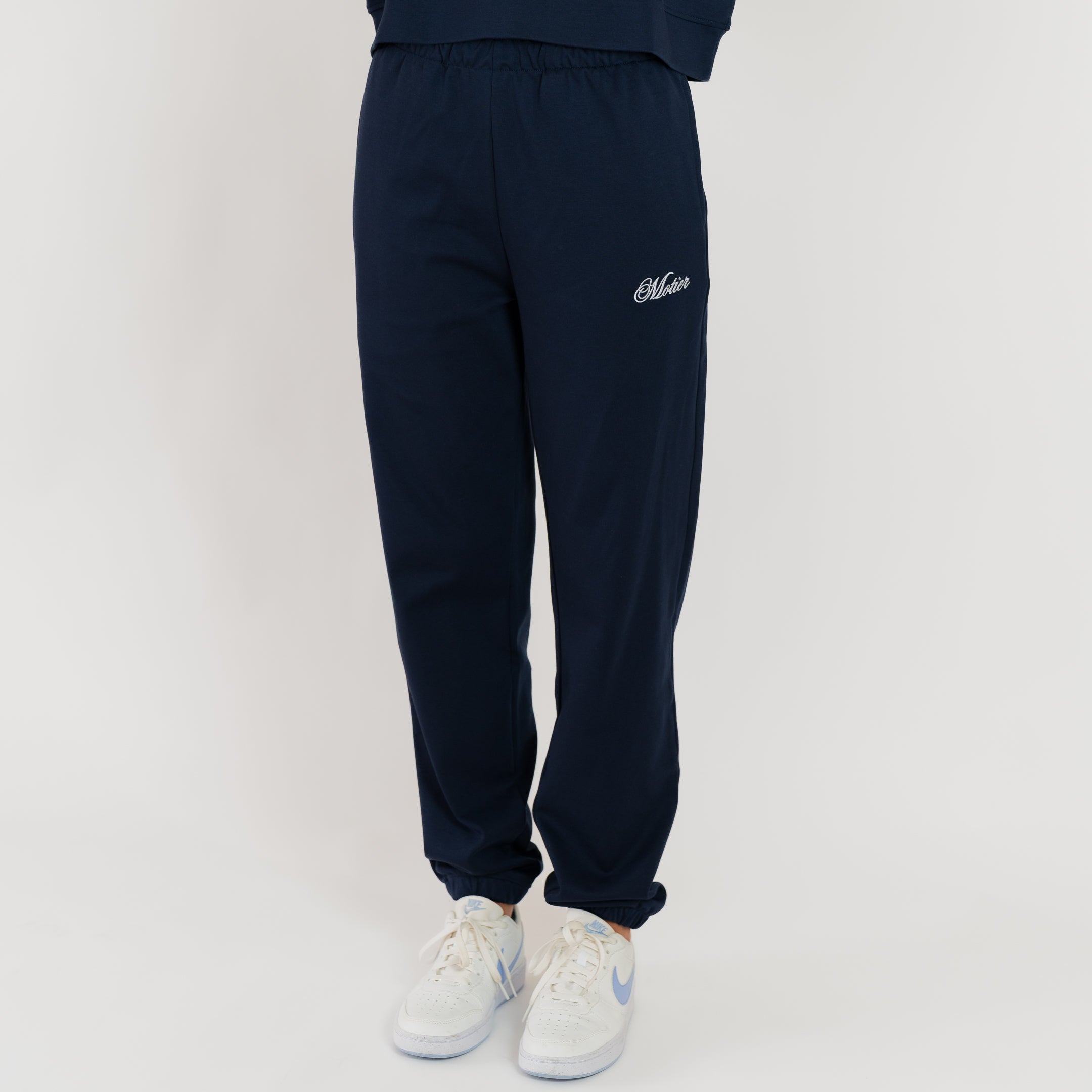 The Refresh Interlock Sweatpants (Navy) - Motier Lafayette 