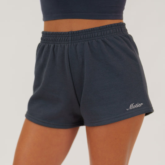 The Script Luxe Sweatshorts (Asphalt)