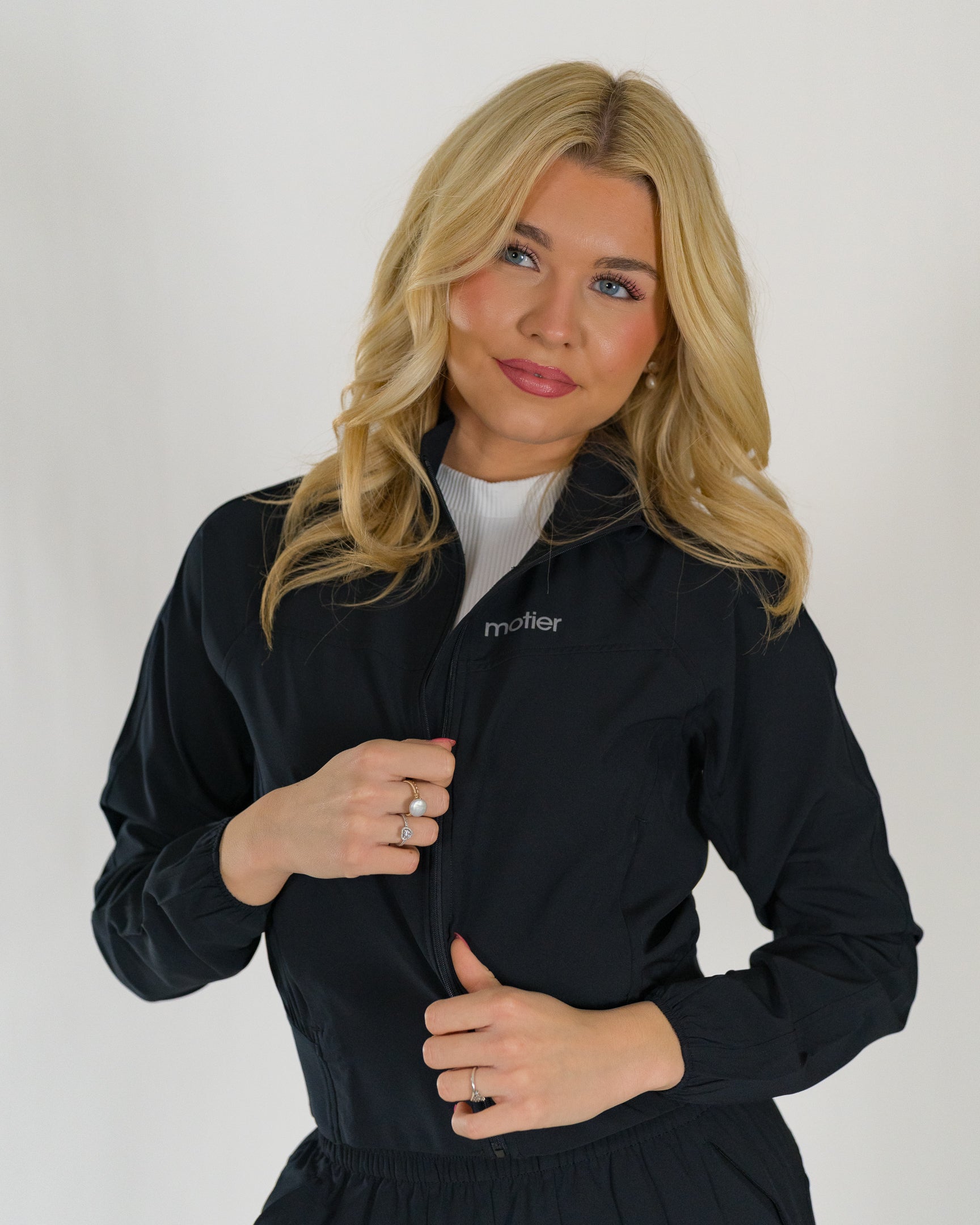 The Nyx Bomber Full-Zip (Black) - Motier Lafayette 