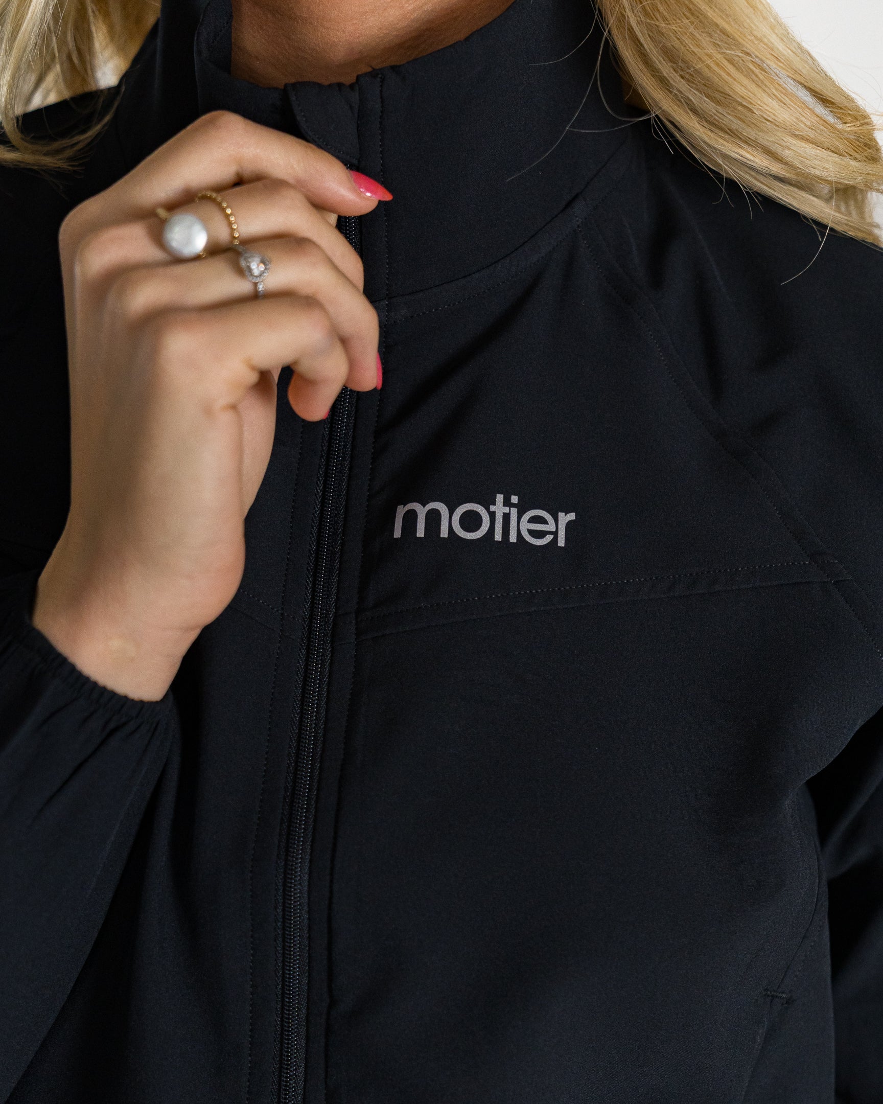 The Nyx Bomber Full-Zip (Black) - Motier Lafayette 