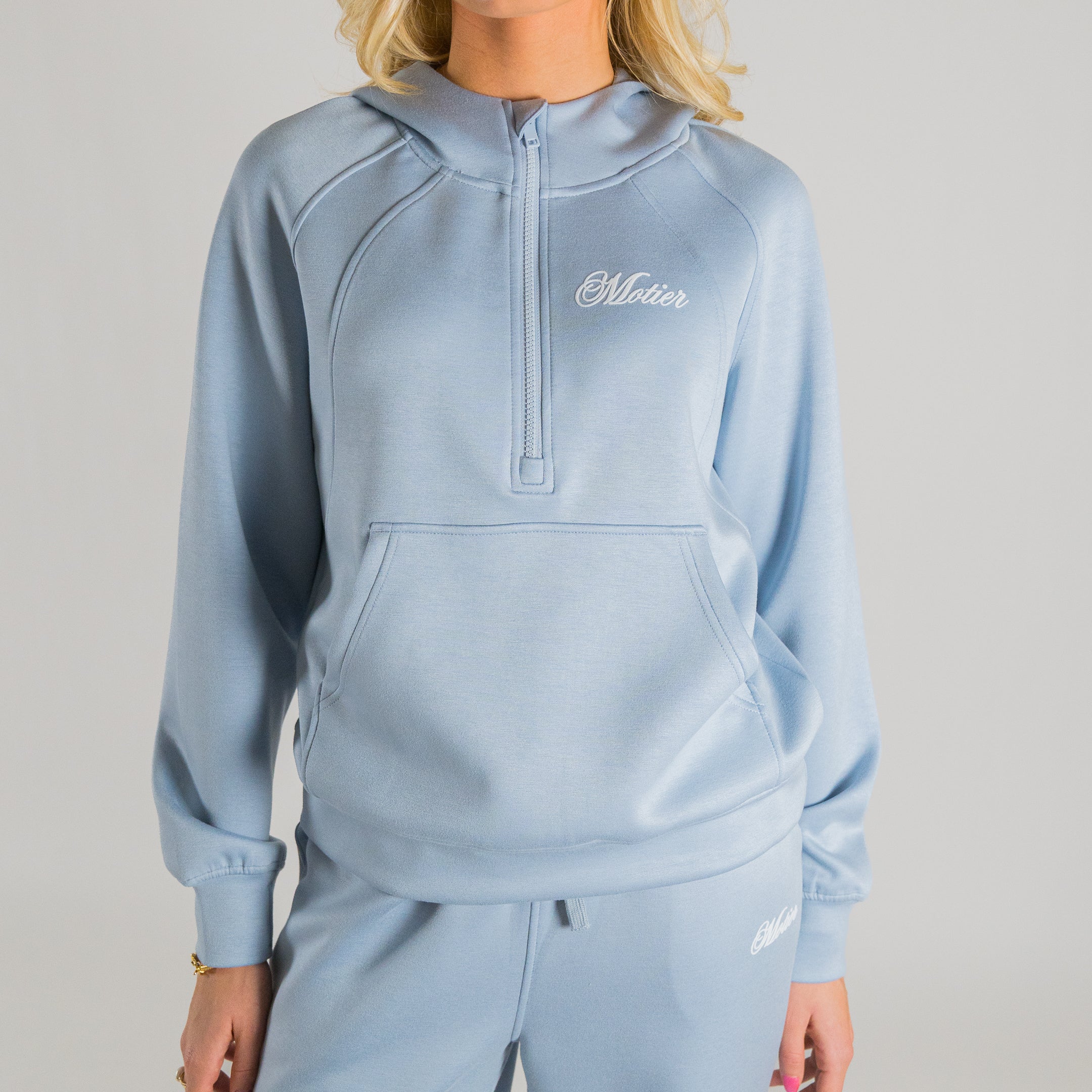 Motier Buttersoft Quarter-Zip (Coastal Blue) - Motier Lafayette 