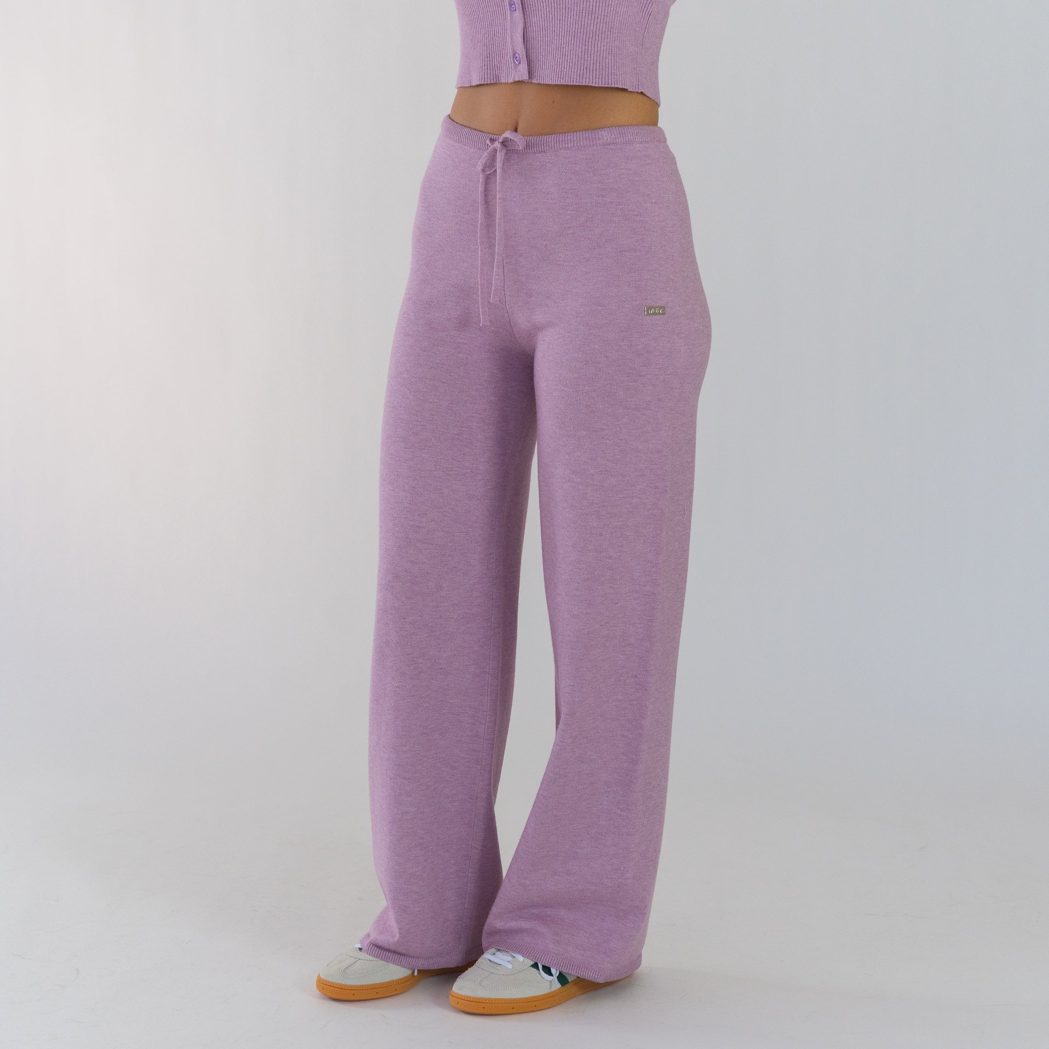 The Scarlett Knit Cardigan Set (Antique Lilac) - Motier Lafayette 