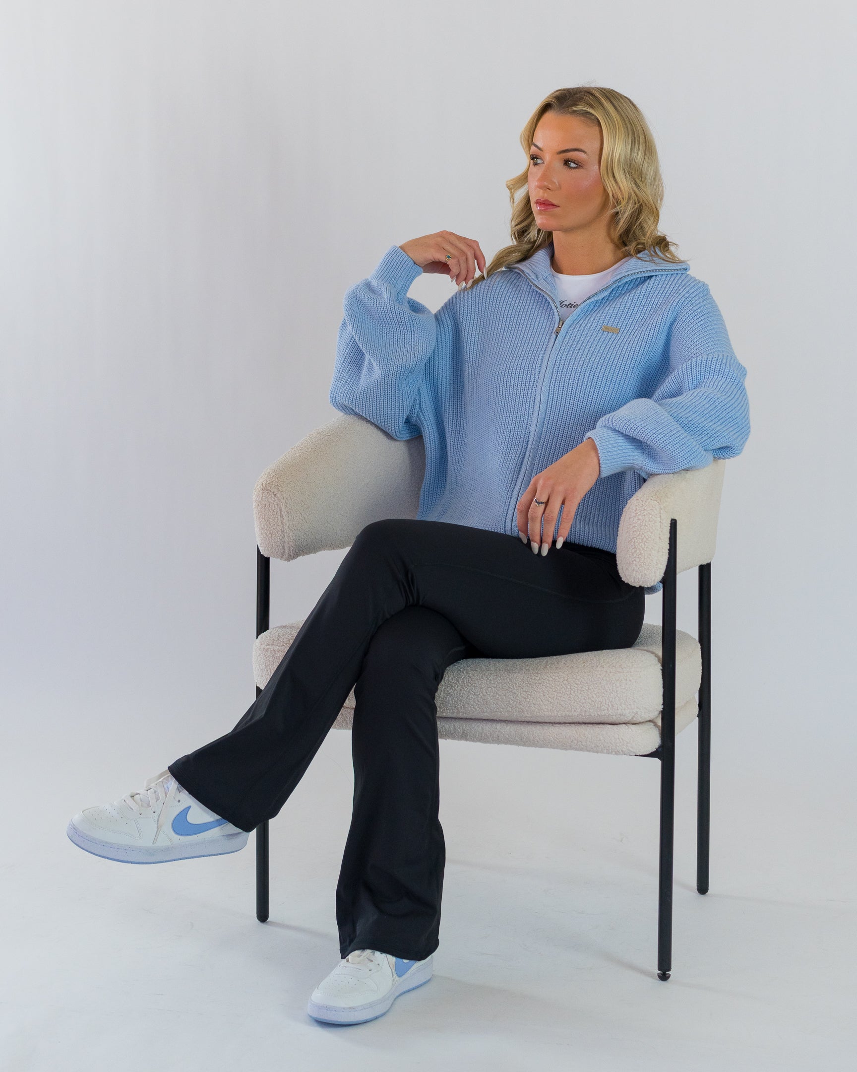 Oversized Full-Zip Sweater (Skyway) - Motier Lafayette 