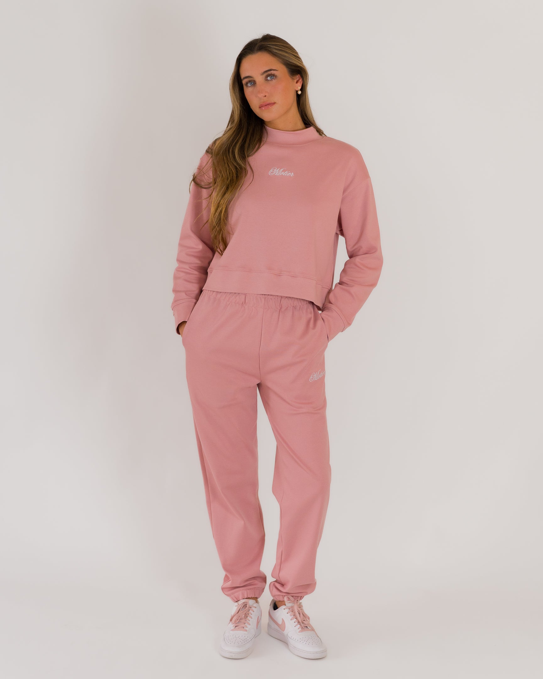 The Refresh Interlock Pullover (Rose Mist) - Motier Lafayette 