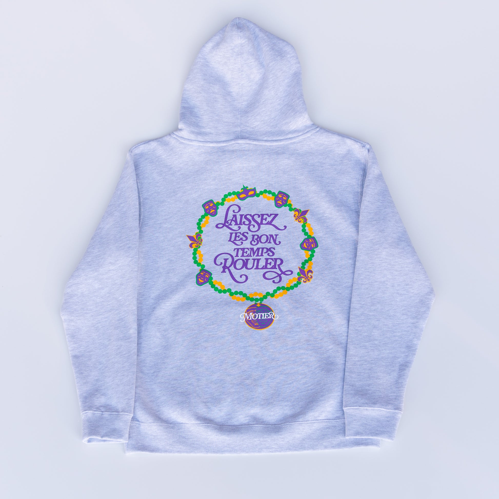 The Youth Krewe De Motier 2025 Hoodie (Grey) - Motier Lafayette 