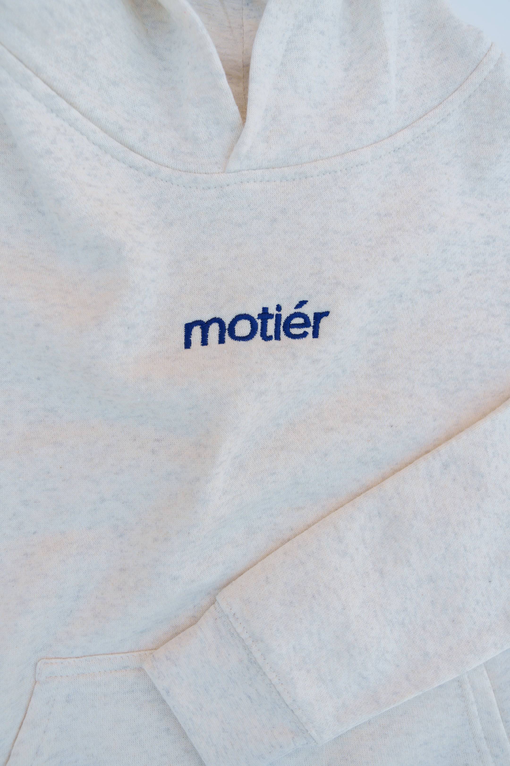 The Motier Youth Classic Embroidery Hoodie (Sand) - Motier Lafayette 