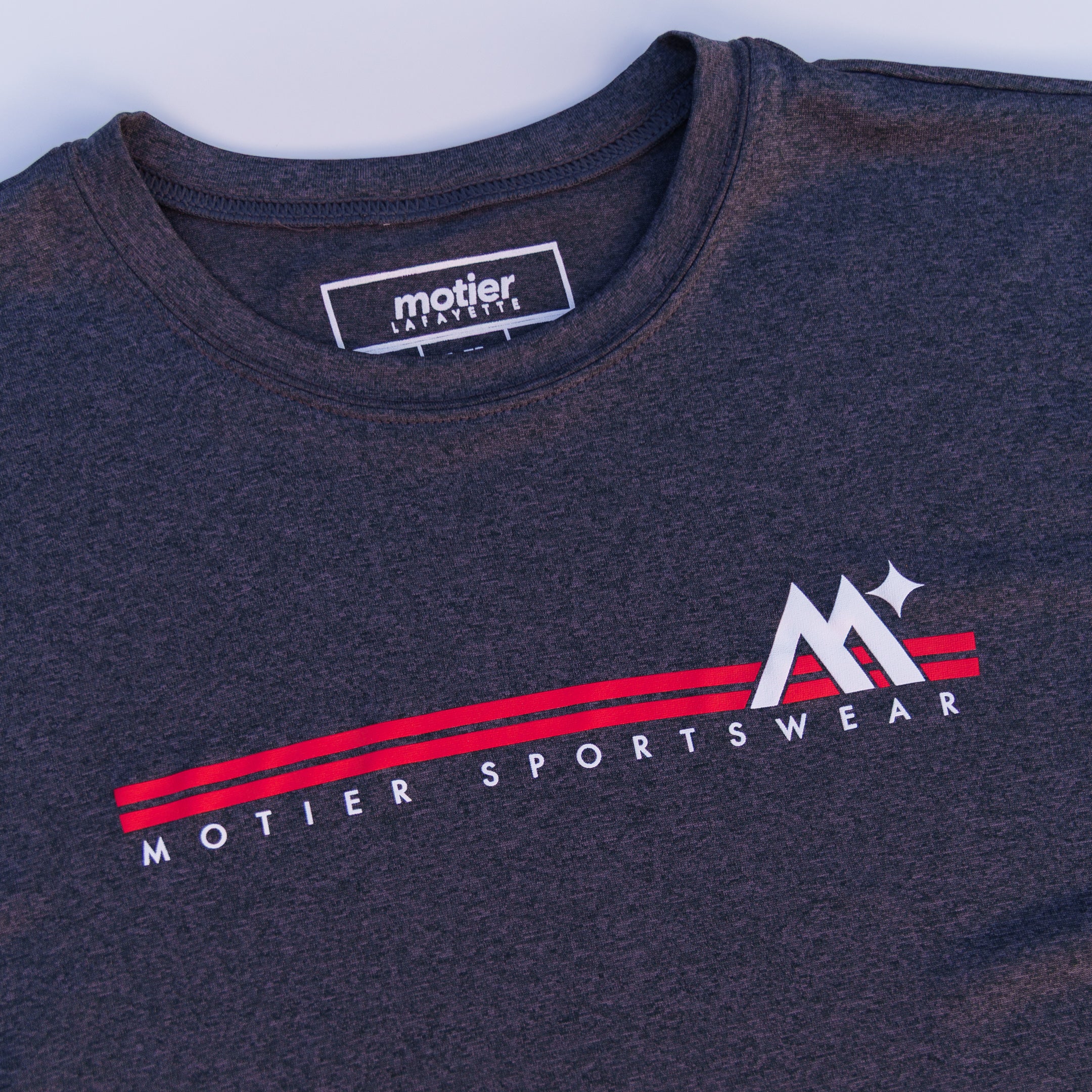 Youth Two-Stripe 2.0 Active Tee (Charcoal Heather)