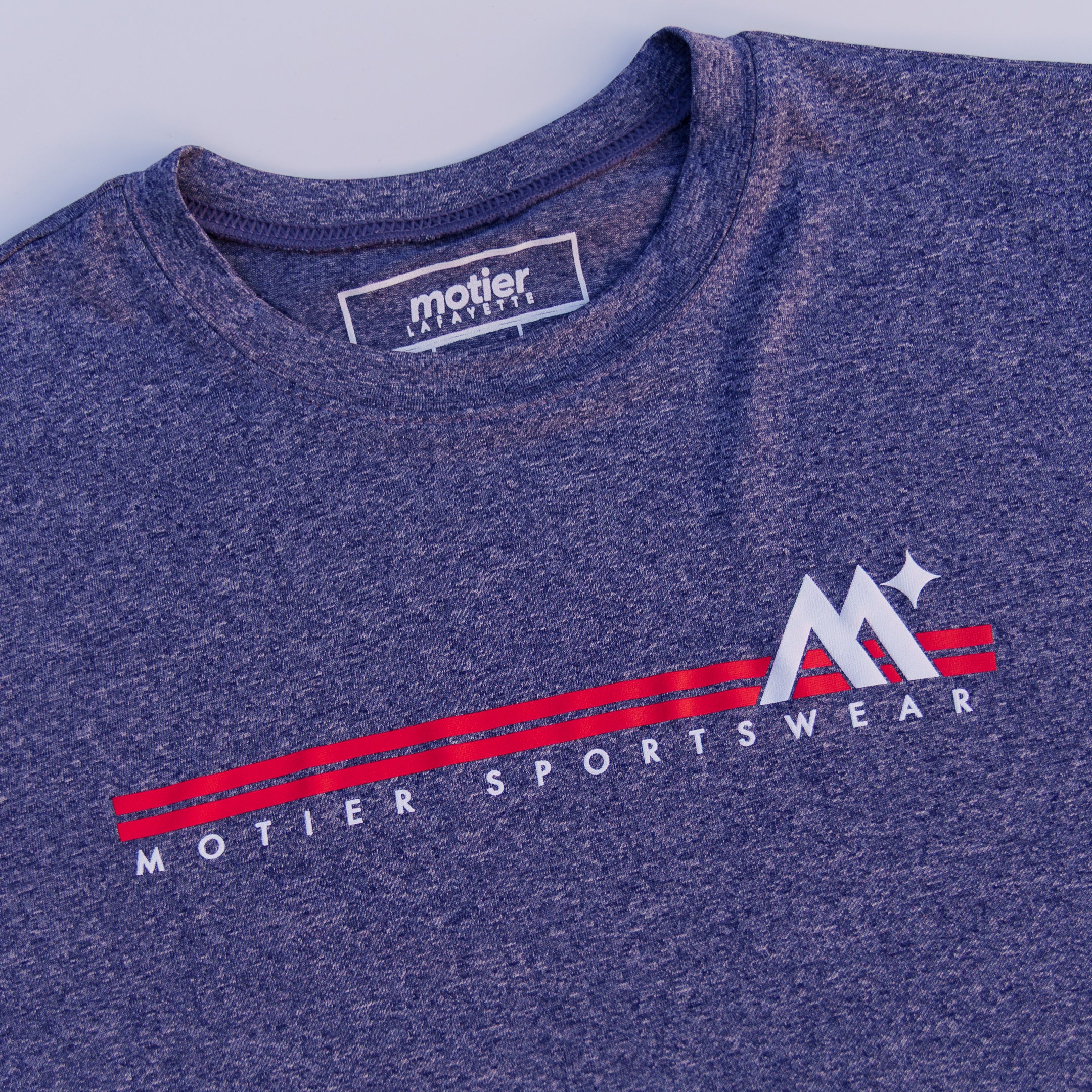 Youth Two-Stripe 2.0 Active Tee (Navy Heather)