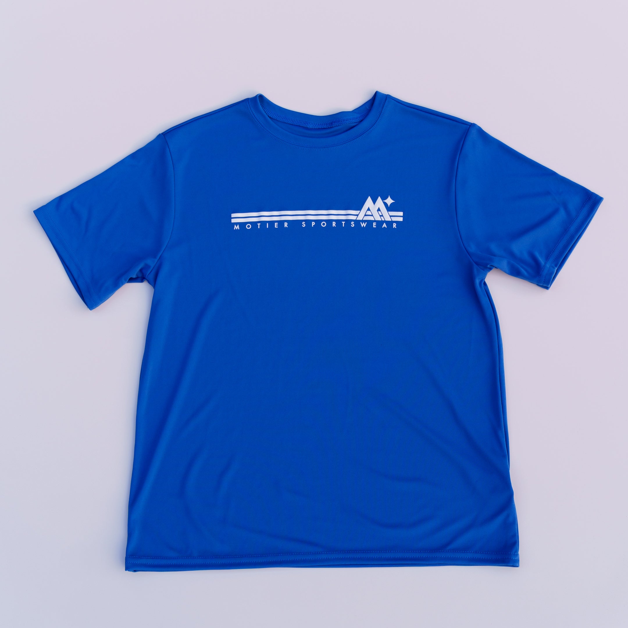 Youth Two-Stripe 2.0 Active Tee (Royal)
