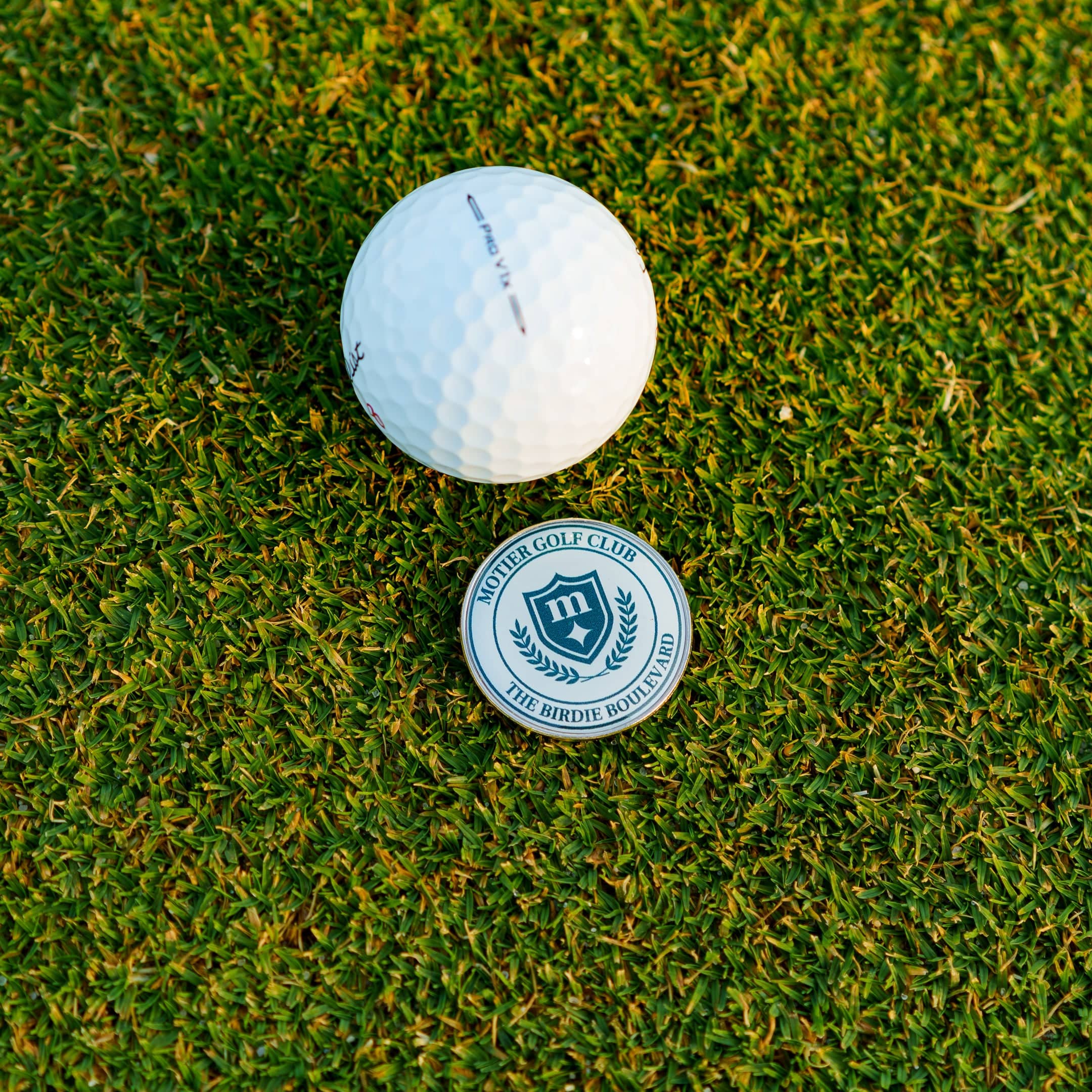 Motier Birdie Boulevard Metal Ball Marker - Motier Lafayette 