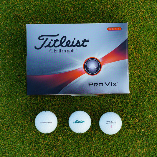 Motier Script Pro V1x Golf Balls (Dozen) - Motier Lafayette 