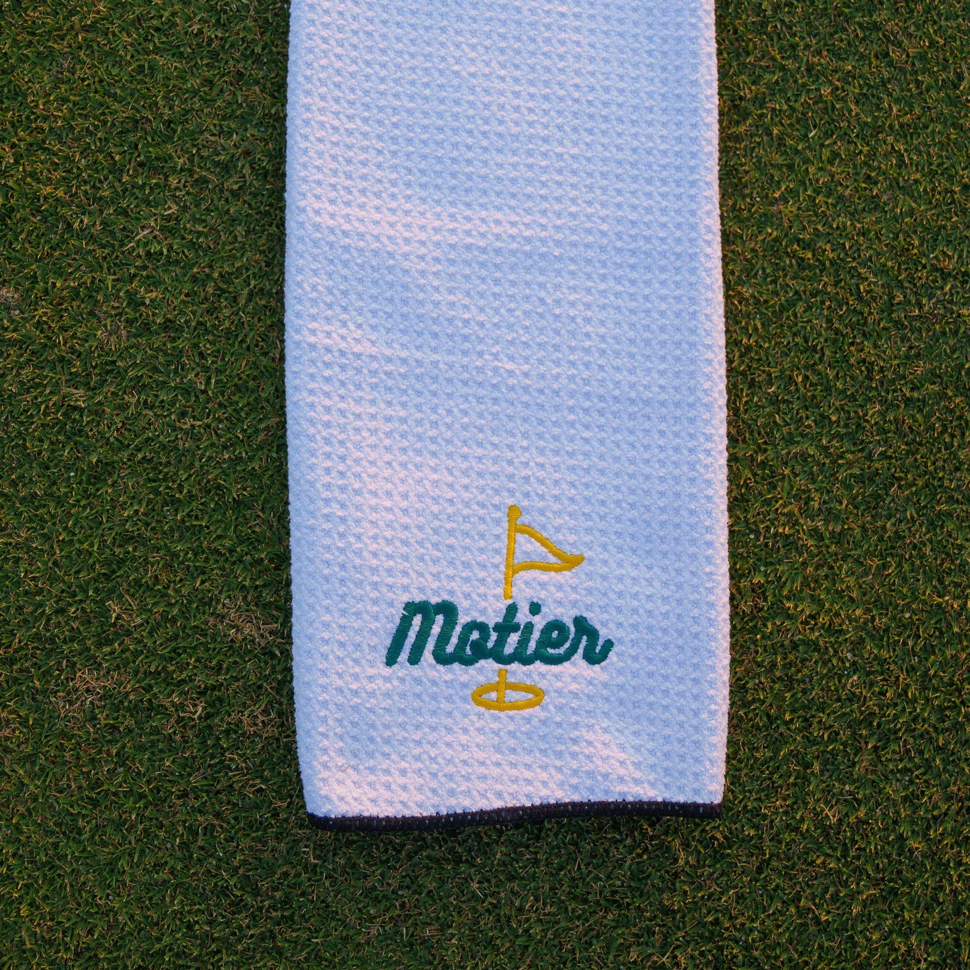 The Pin MicroFiber Golf Towel (White) - Motier Lafayette 