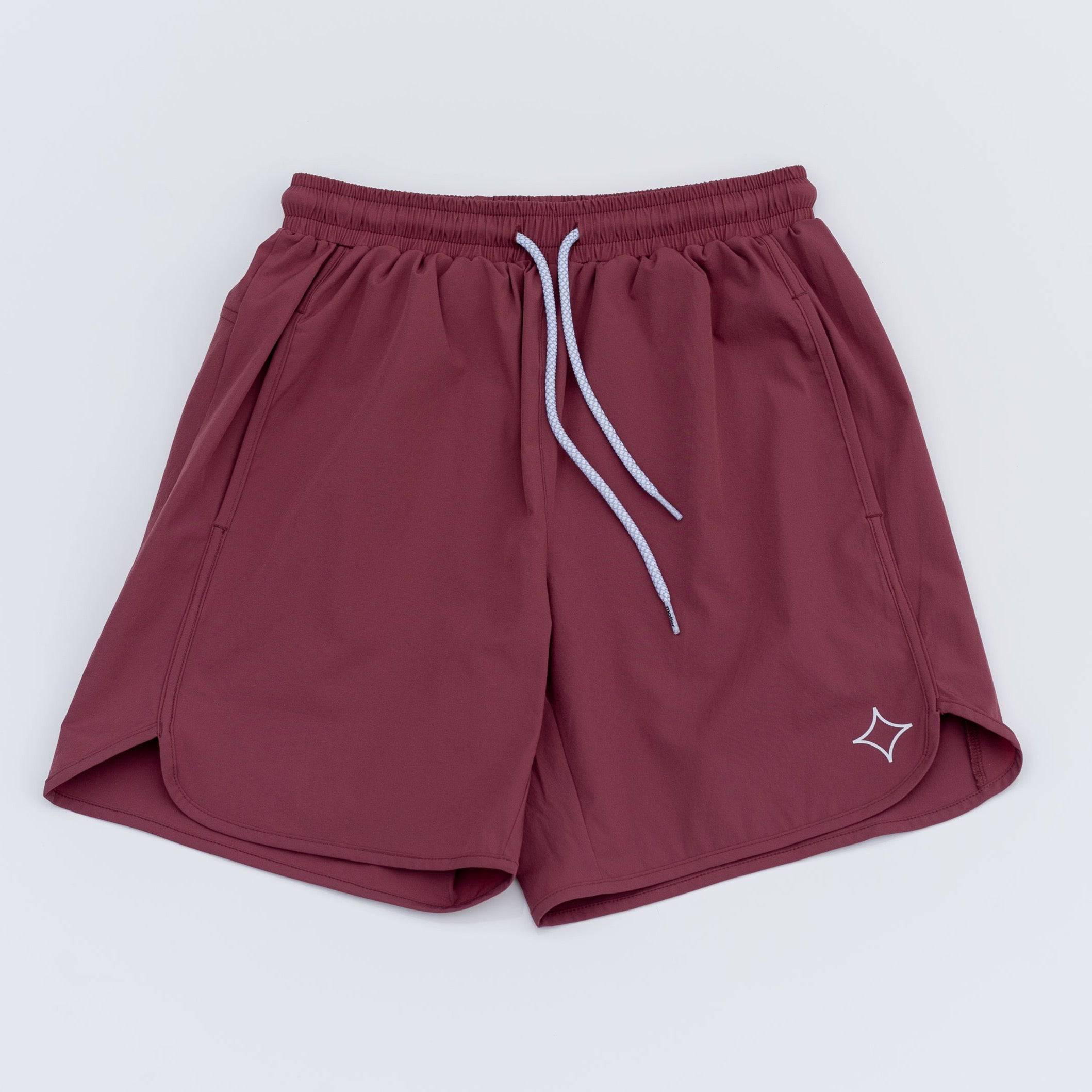 Refined Active Shorts (Lt. Maroon) - Motier Lafayette 
