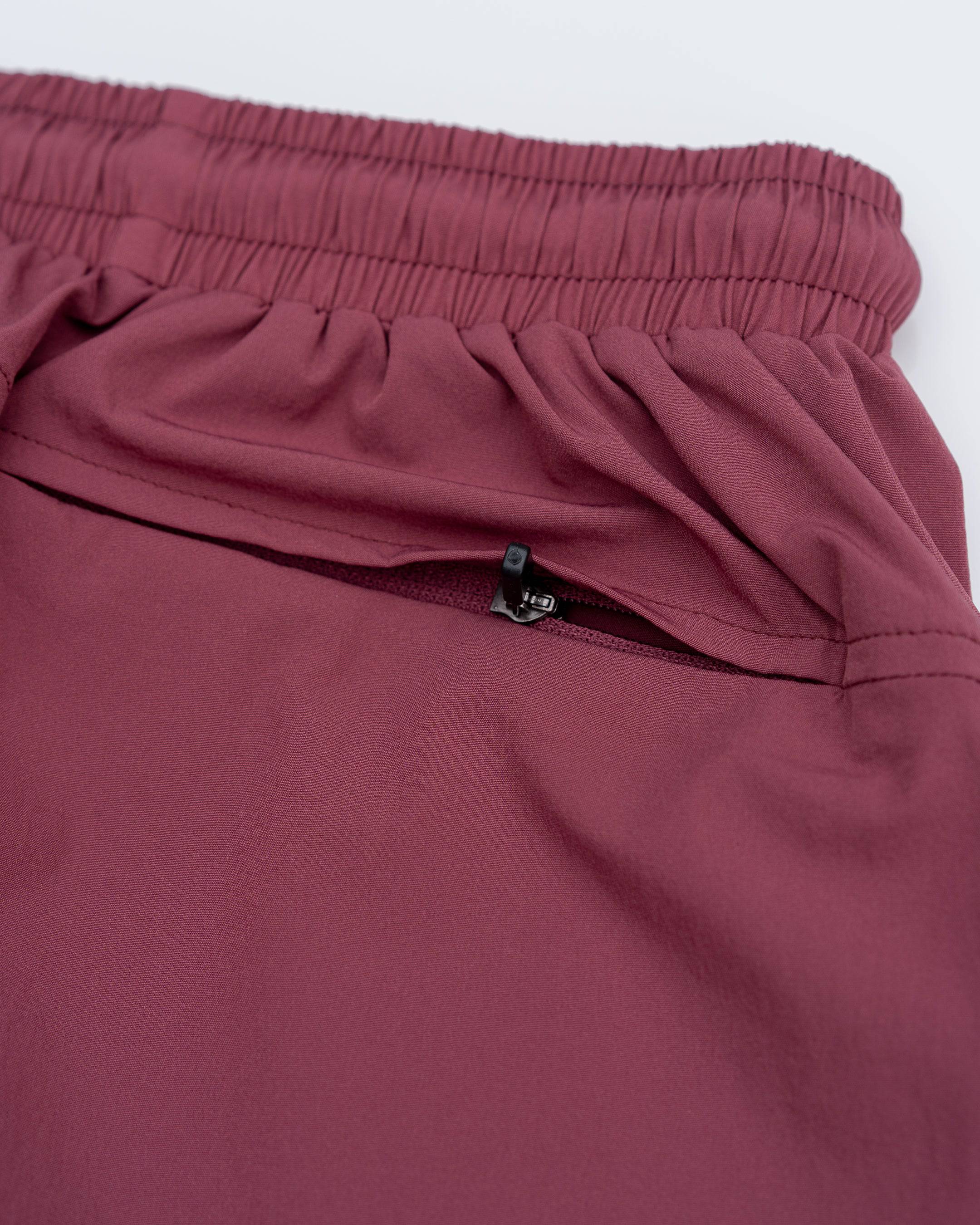 Refined Active Shorts (Lt. Maroon) - Motier Lafayette 