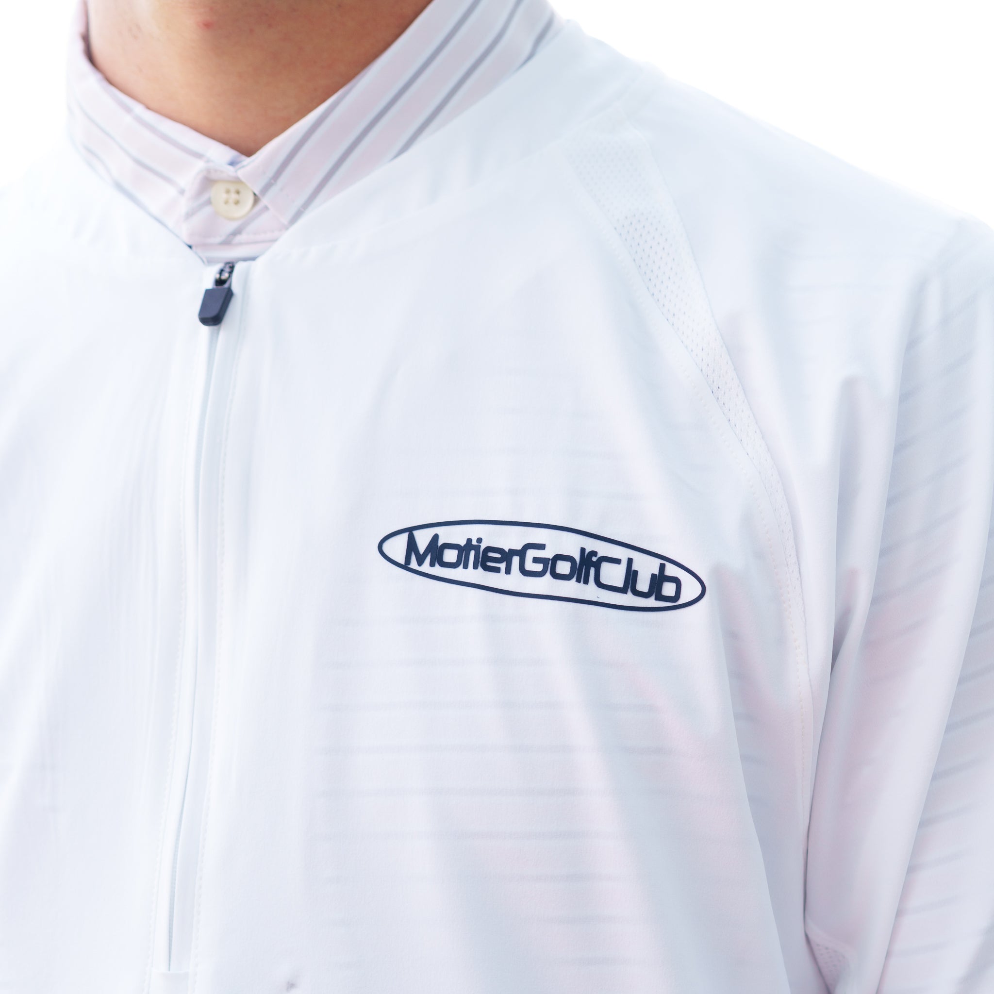 The Apex Half-Zip Pullover (White)