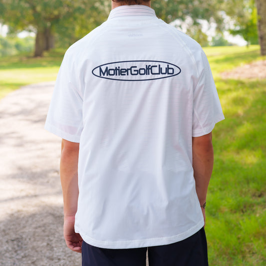 The Apex Half-Zip Pullover (White)