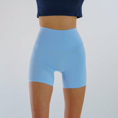 Nyx Luxe Biker Shorts (Baby Blue)