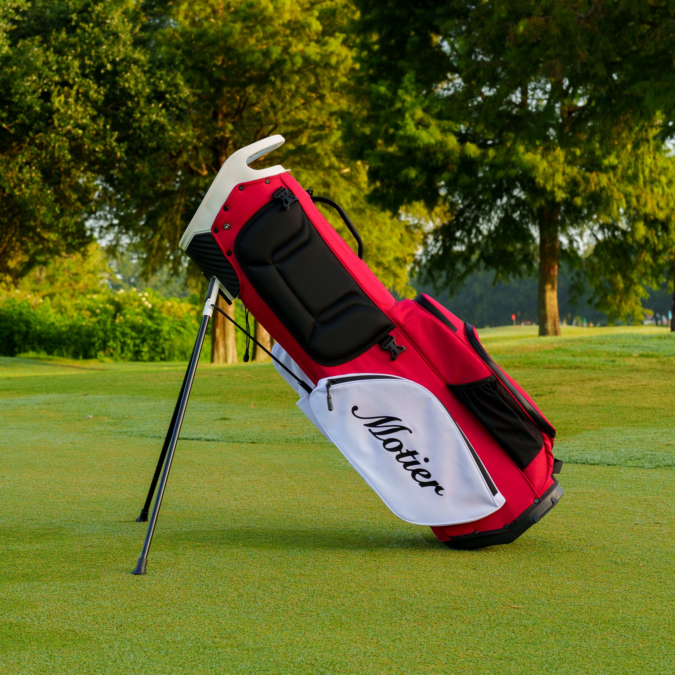 The Motier Fairway+ Callaway Tour Golf Bag (Cardinal/White)