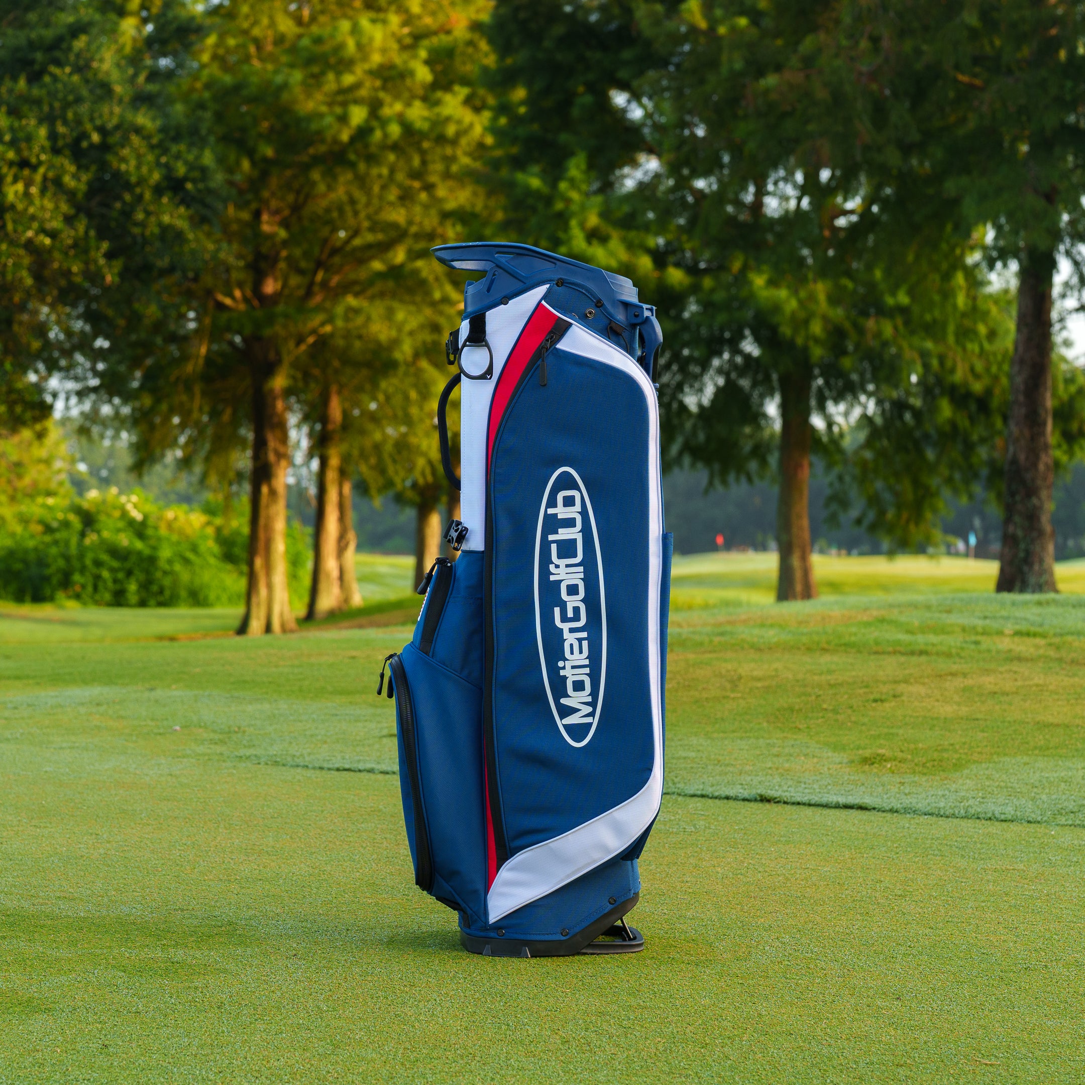 The Motier Fairway C Callaway Tour Golf Bag (White/Navy/Red)