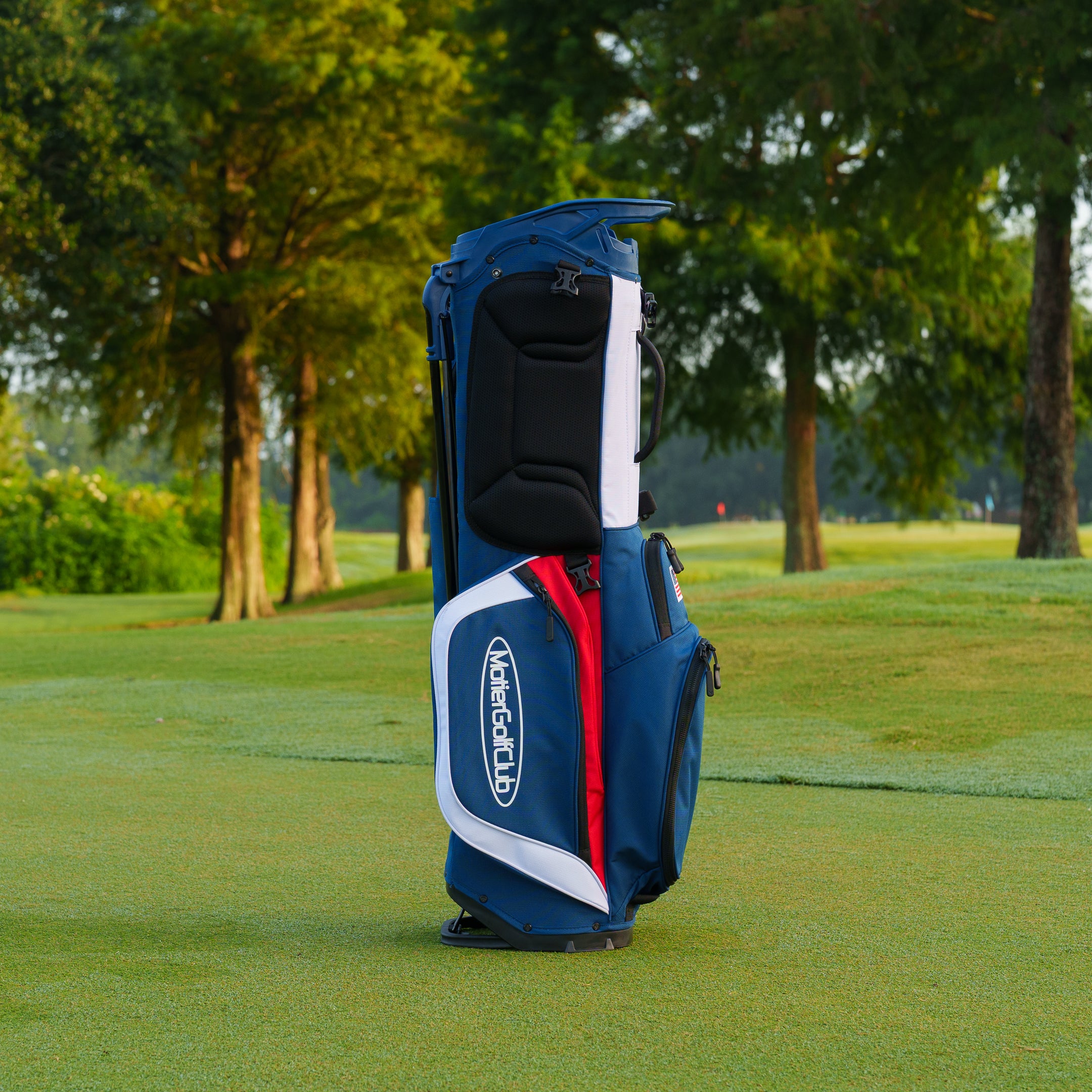 The Motier Fairway C Callaway Tour Golf Bag (White/Navy/Red)