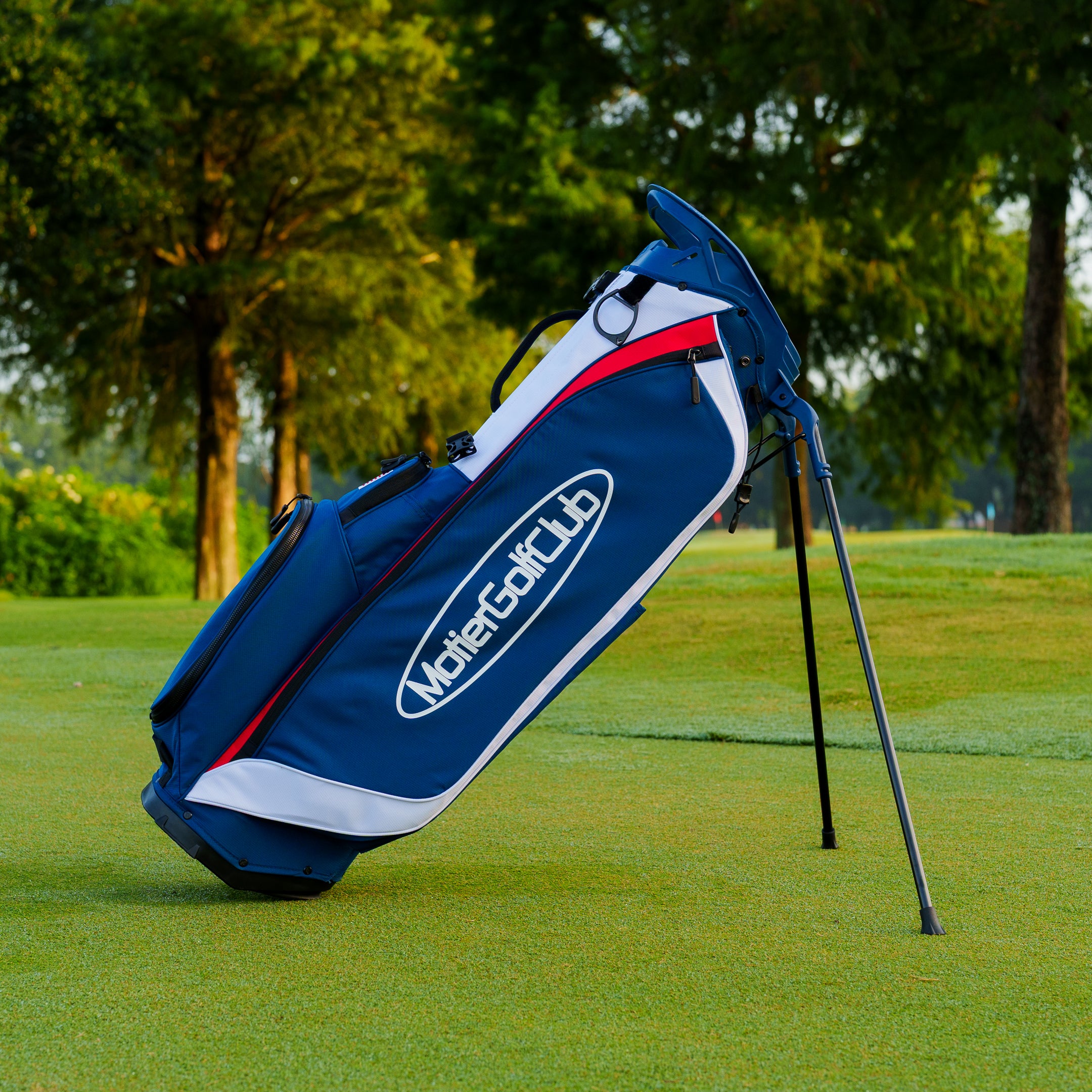 The Motier Fairway C Callaway Tour Golf Bag (White/Navy/Red)