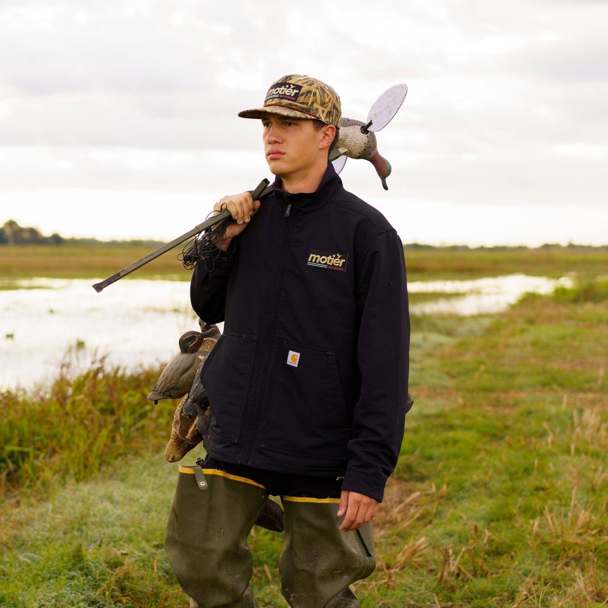 The Motier Outdoors Carhartt Duck Jacket (Black) - Motier Lafayette 