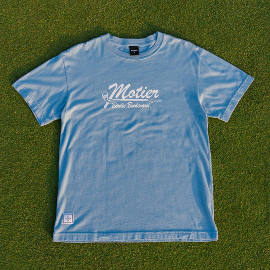 Motier Birdie Boulevard Luxe Tee (Glacier Lake) - Motier Lafayette 