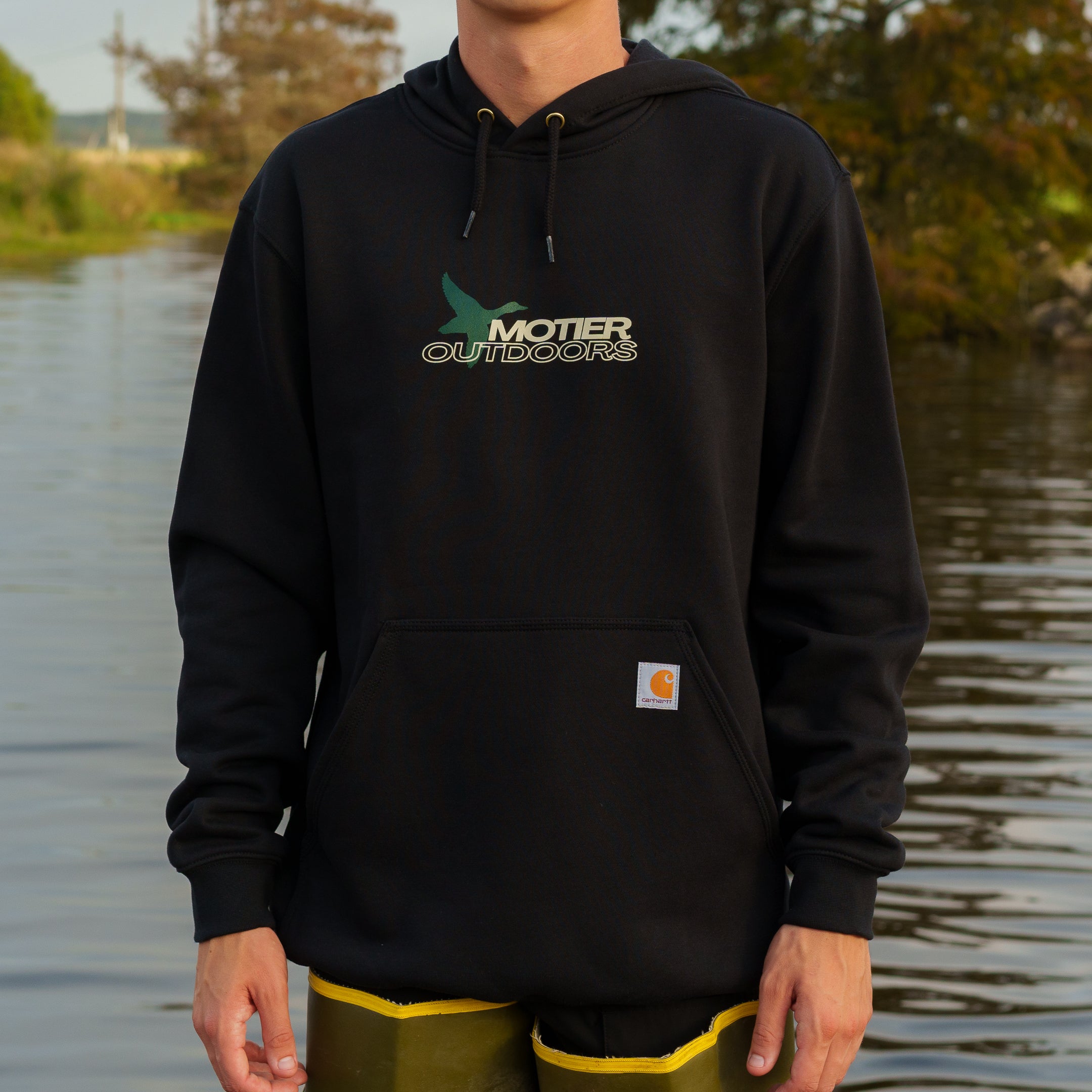 Motier Outdoors Carhartt Hoodie (Black) - Motier Lafayette 