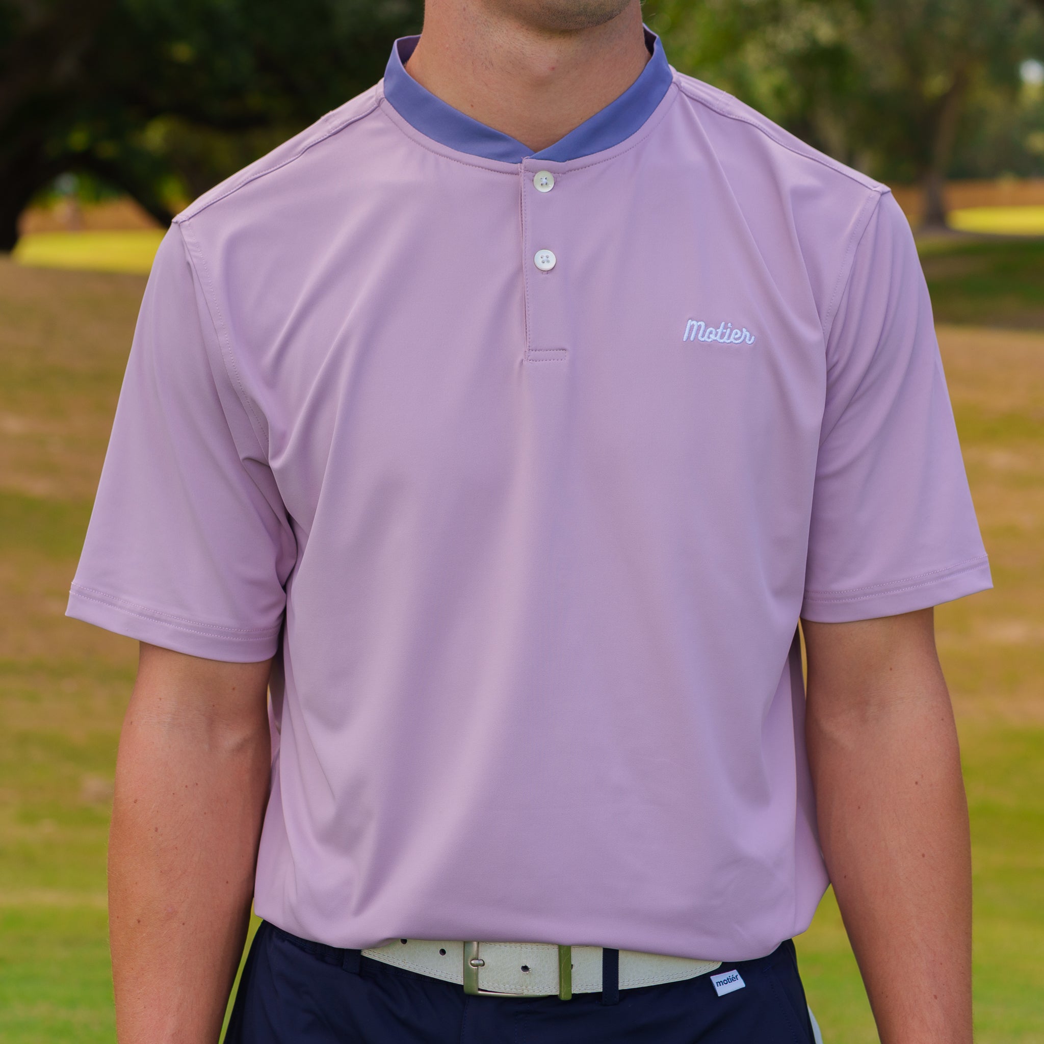 The Motier Tour Blade Collar Polo (Evening Bloom) - Motier Lafayette 