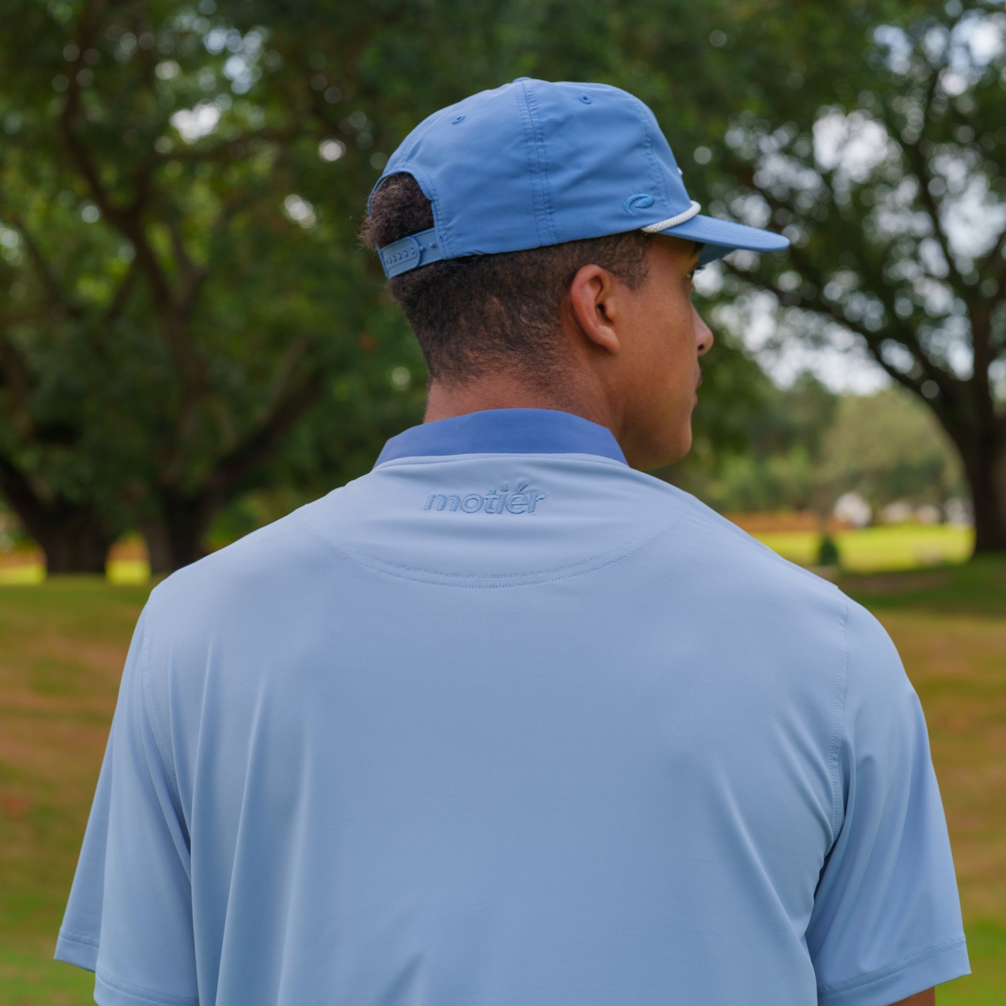 The Motier Tour Blade Collar Polo (Shoreline Blue) - Motier Lafayette 