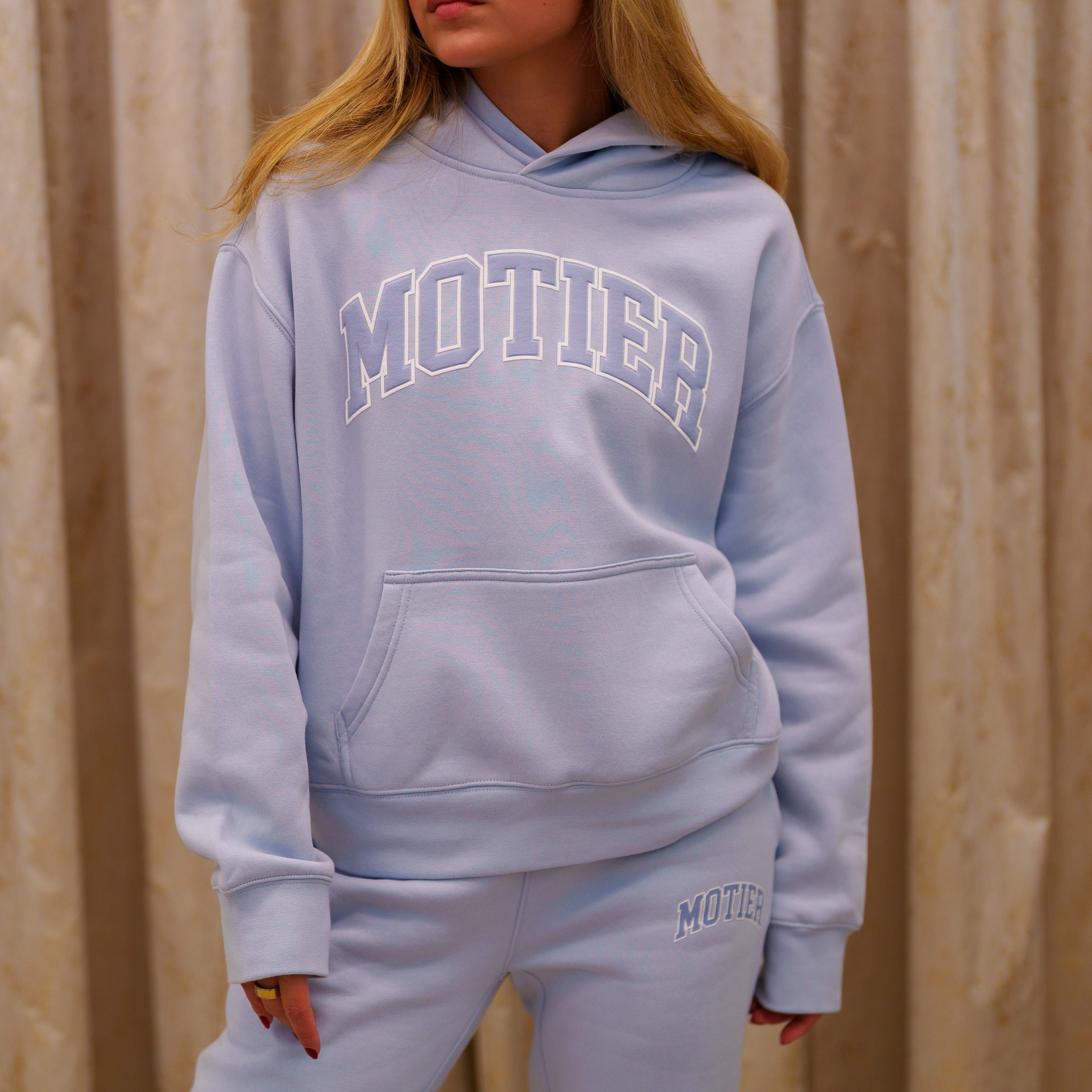 Women's Heritage Luxe Hoodie (Powder Blue)
