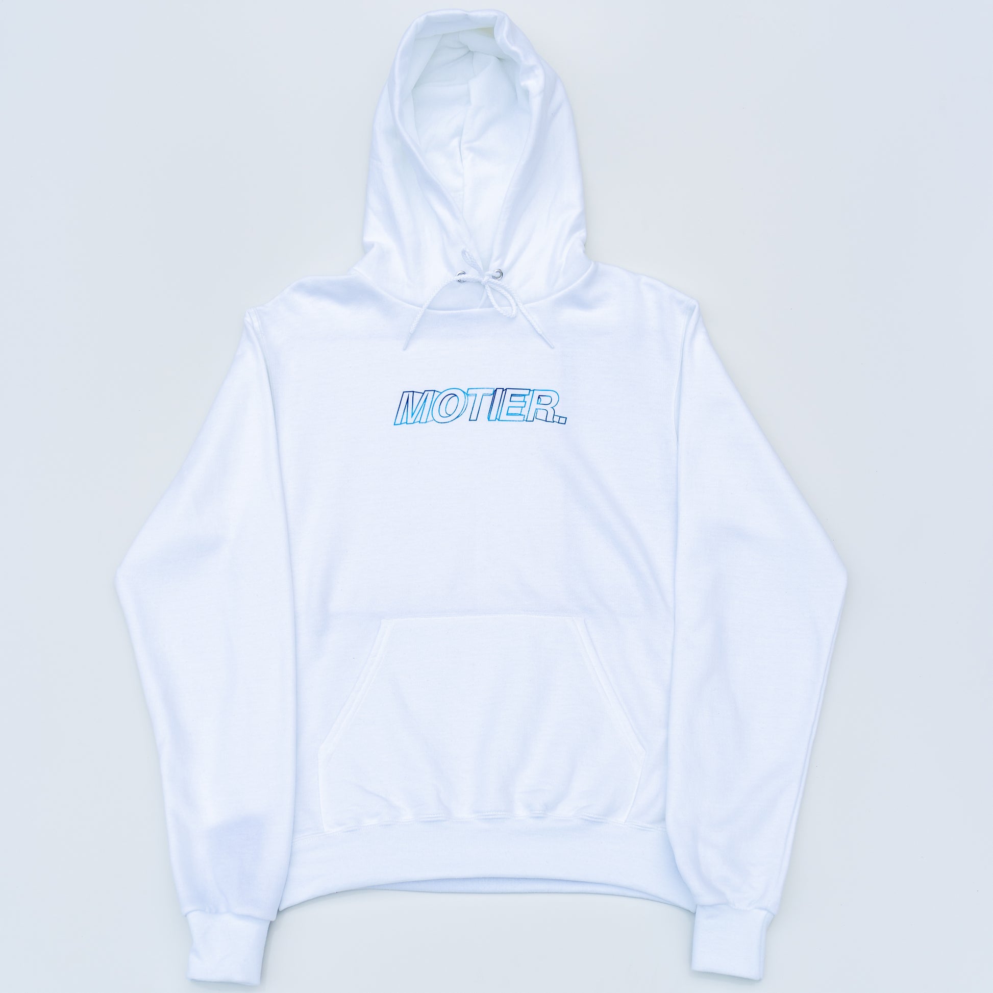 The Blur Holographic Hoodie (white) - Motier Lafayette 