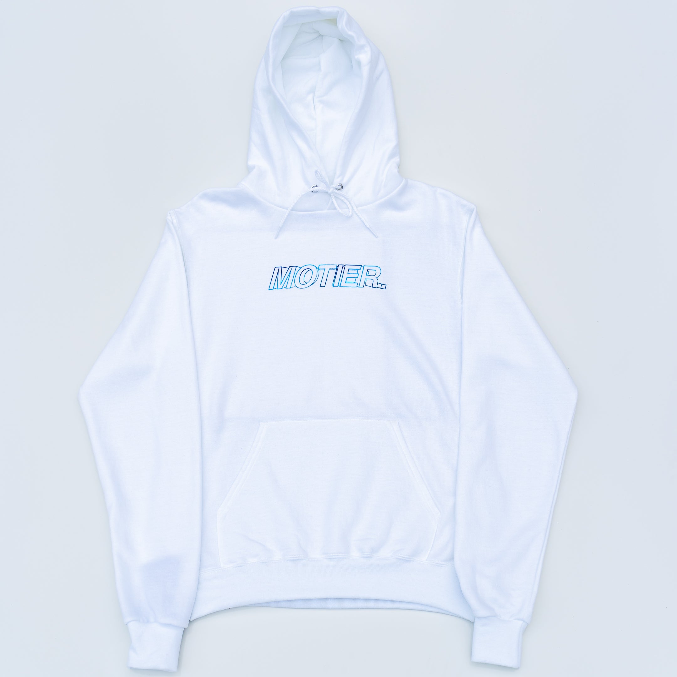 The Blur Holographic Hoodie (white) - Motier Lafayette 