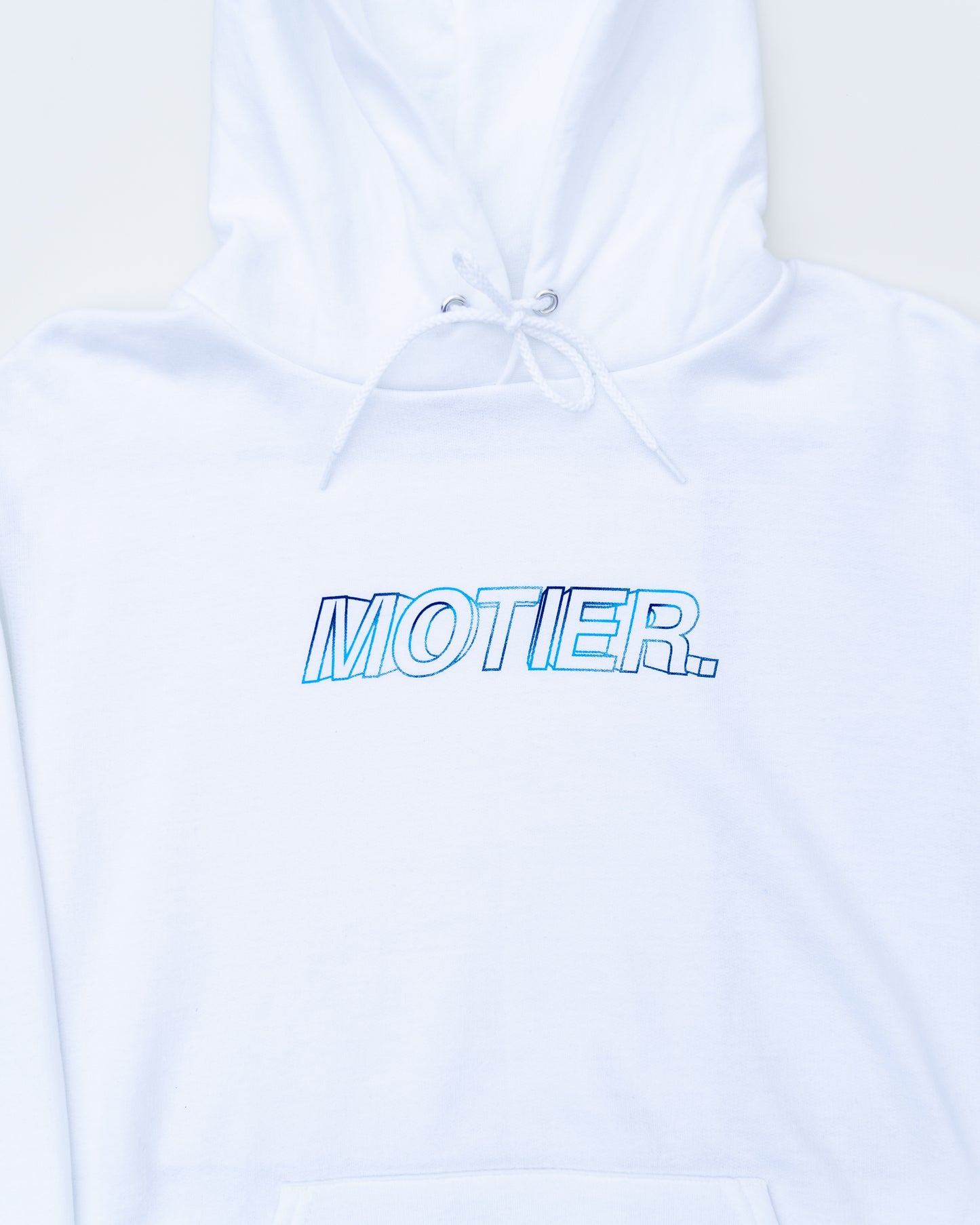 The Blur Holographic Hoodie (white) - Motier Lafayette 