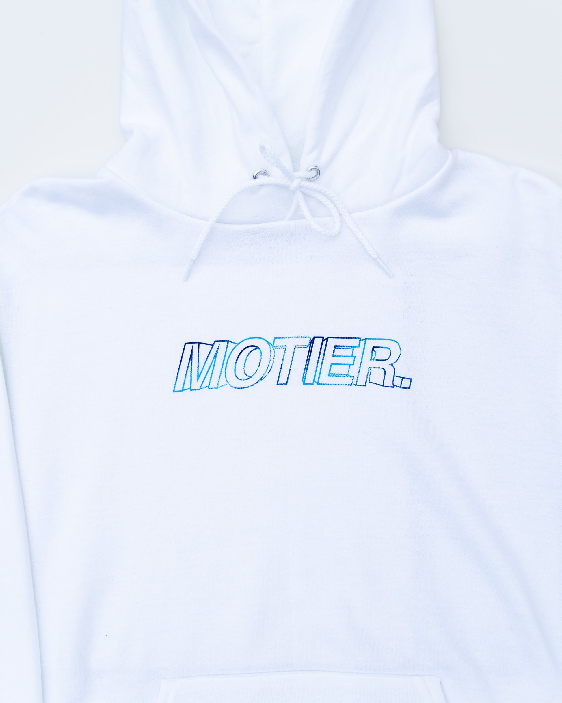The Blur Holographic Hoodie (white) - Motier Lafayette 