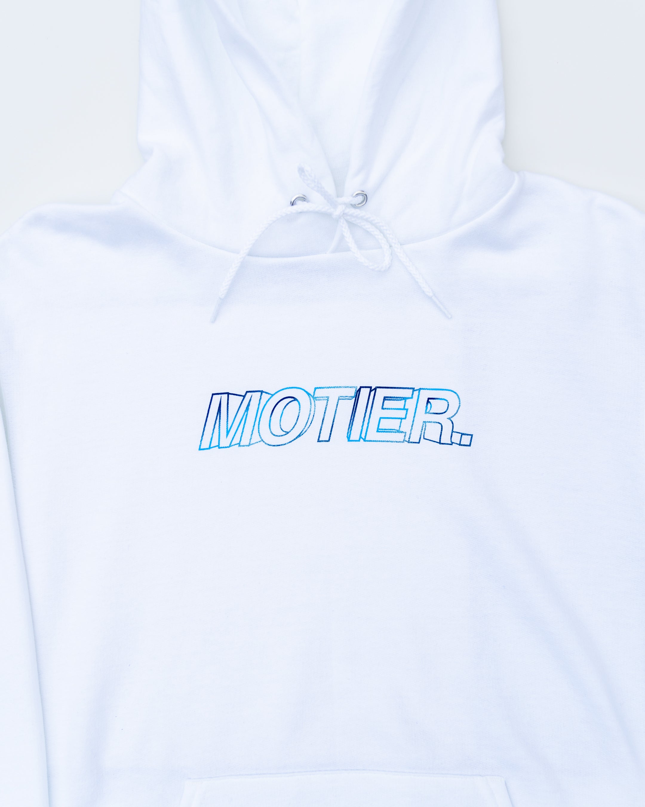 The Blur Holographic Hoodie (white) - Motier Lafayette 