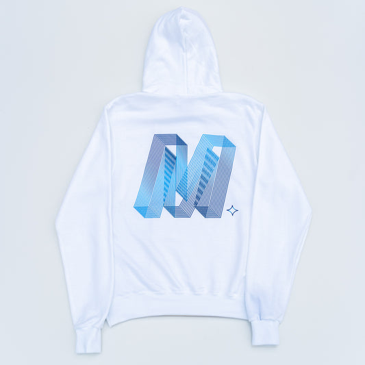 The Blur Holographic Hoodie (white) - Motier Lafayette 