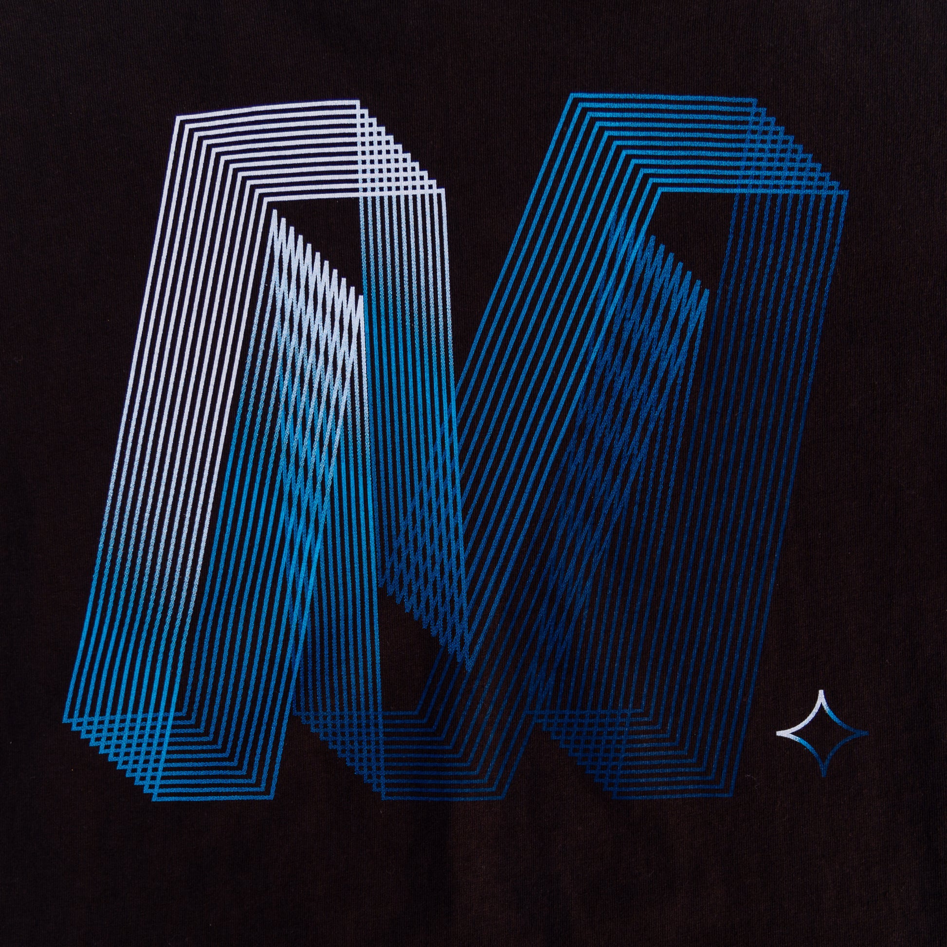 The Blurr Holographic Luxe Tee (Black Gradient) - Motier Lafayette 